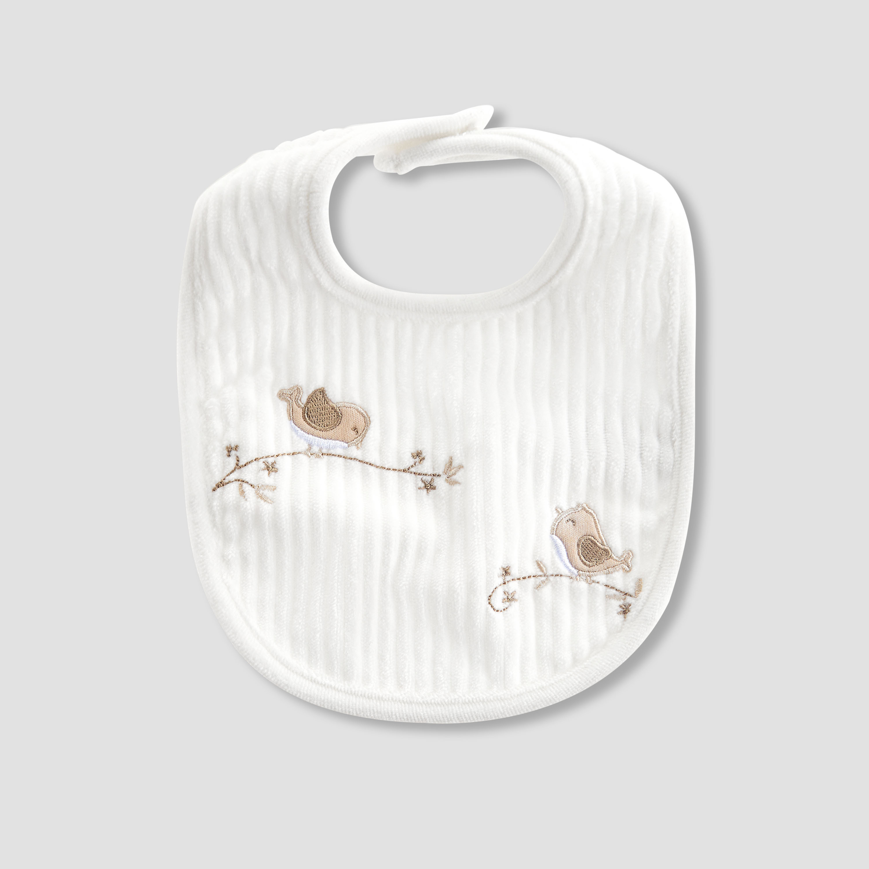 Giggles Baby Bib with Embroidered Detail-baby-feeding-bibs-image-1