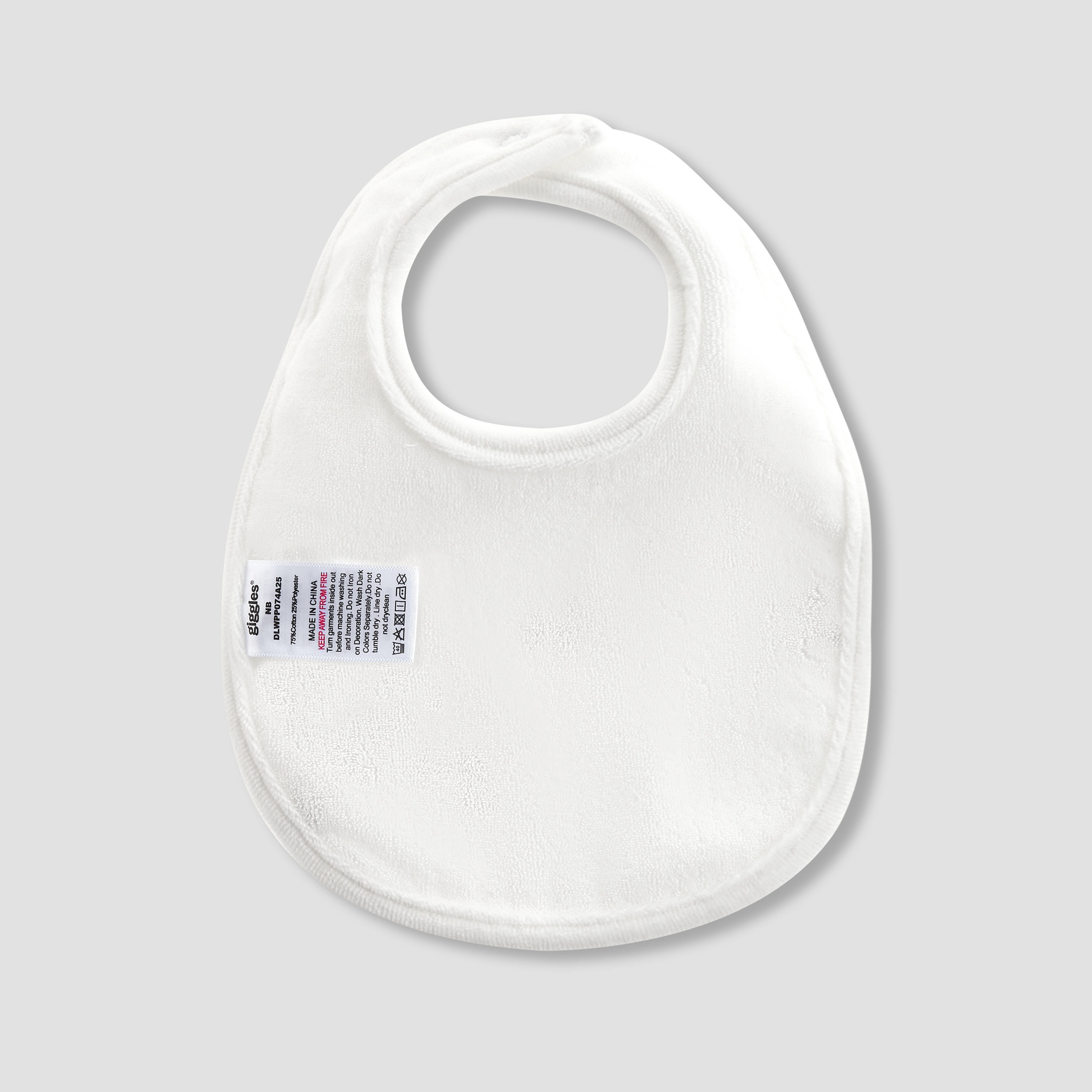Giggles Baby Bib with Embroidered Detail-baby-feeding-bibs-image-2