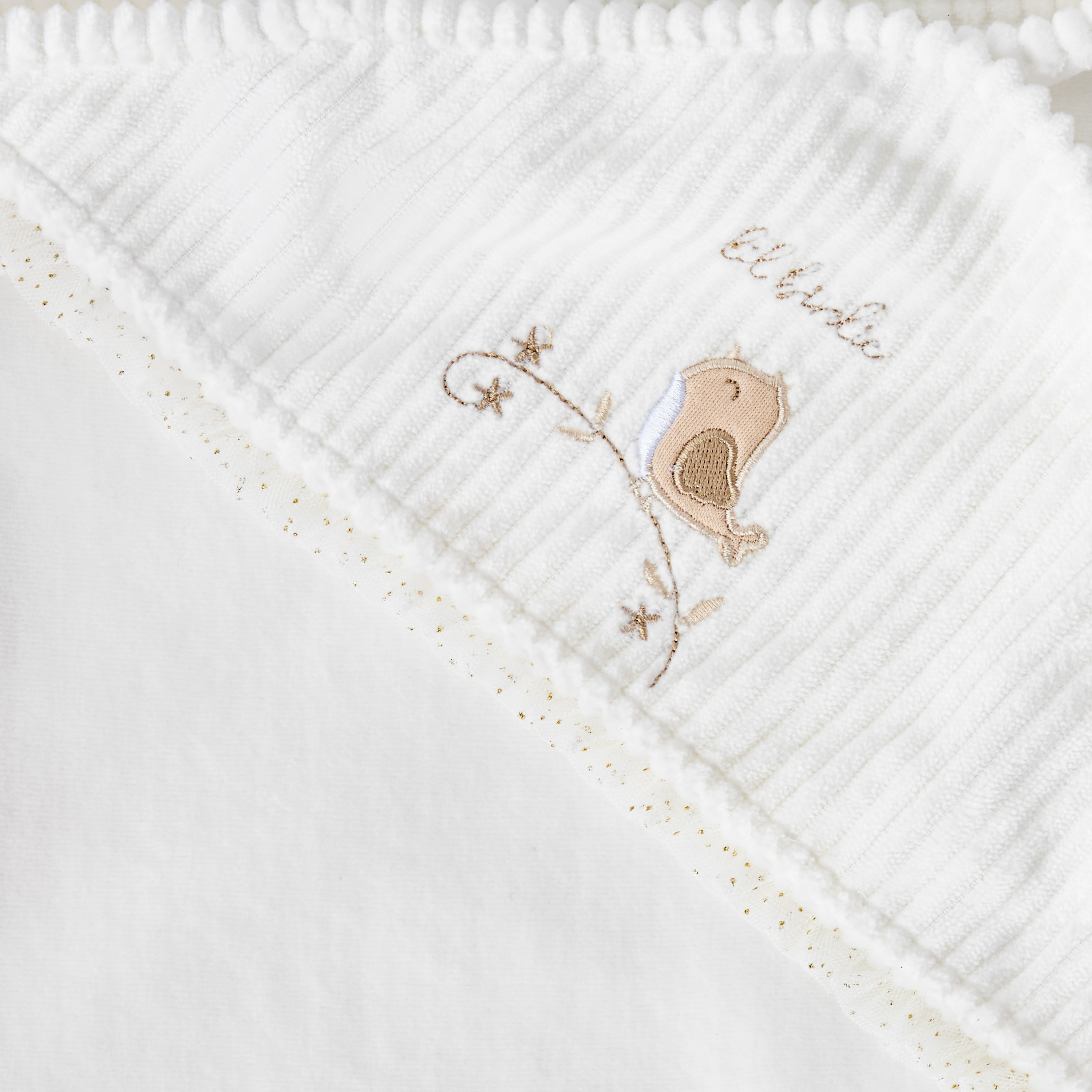 Giggles Receiving Blanket with Bird Embroidery-baby-nursery-blanketsandswaddles-receivingblankets-image-5