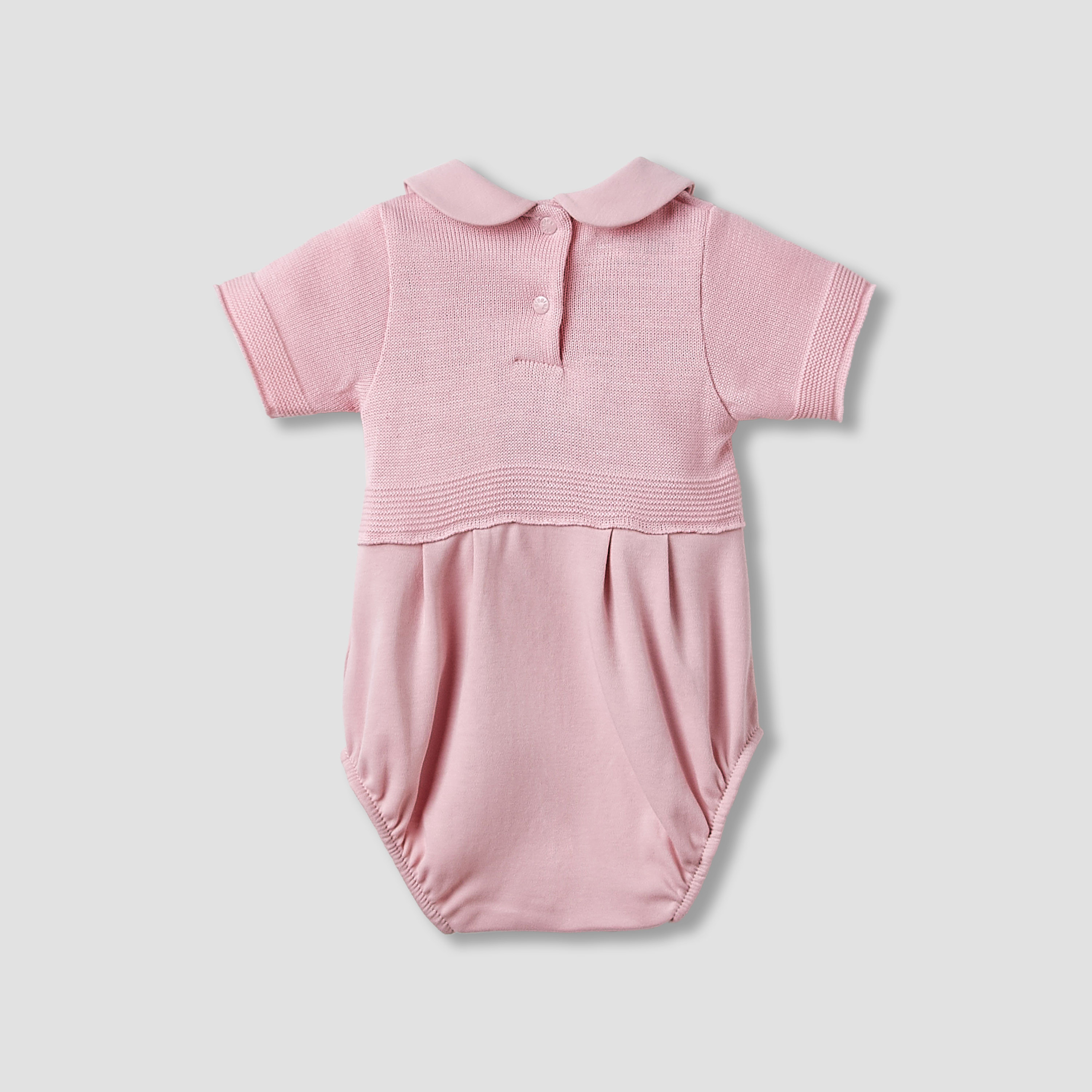 Giggles Collared Bodysuit with Snap Button Closure - Short Sleeves-baby-girls-clothing-bodysuits-image-2