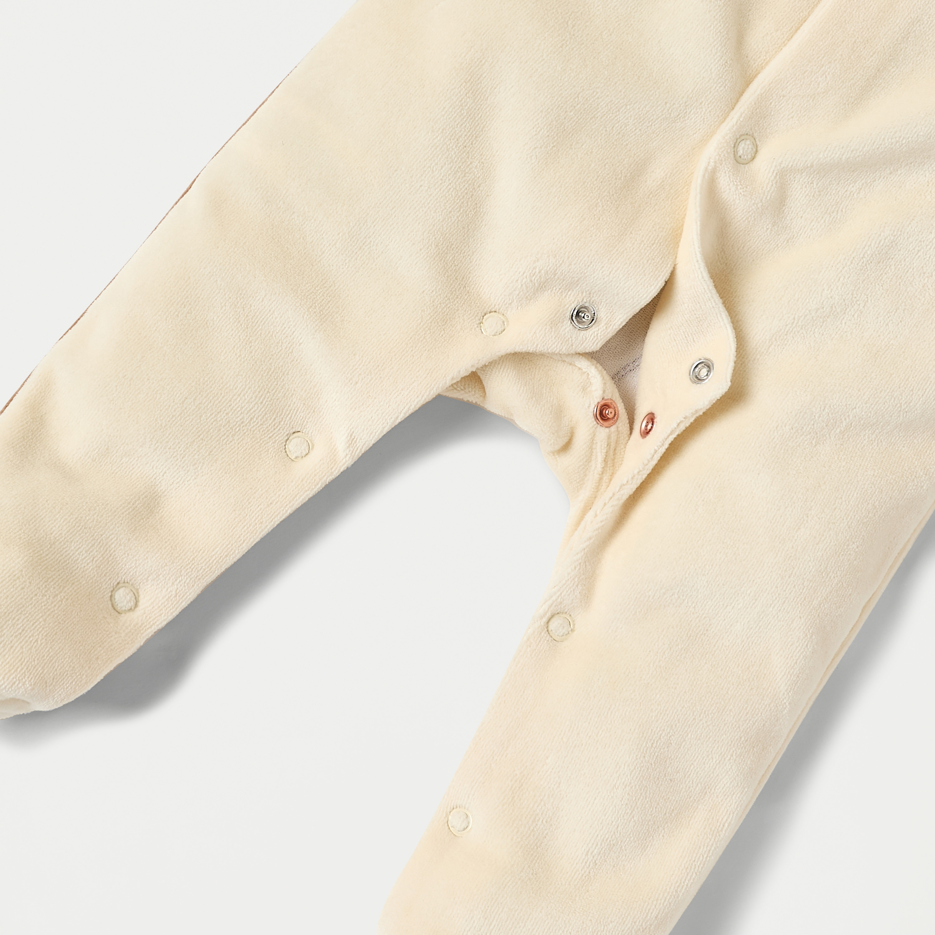 Juniors Teddy Bear Detail Velour Closed Feet Sleepsuit with Cap-baby-boys-clothing-winterwear-sleepsuits-image-5