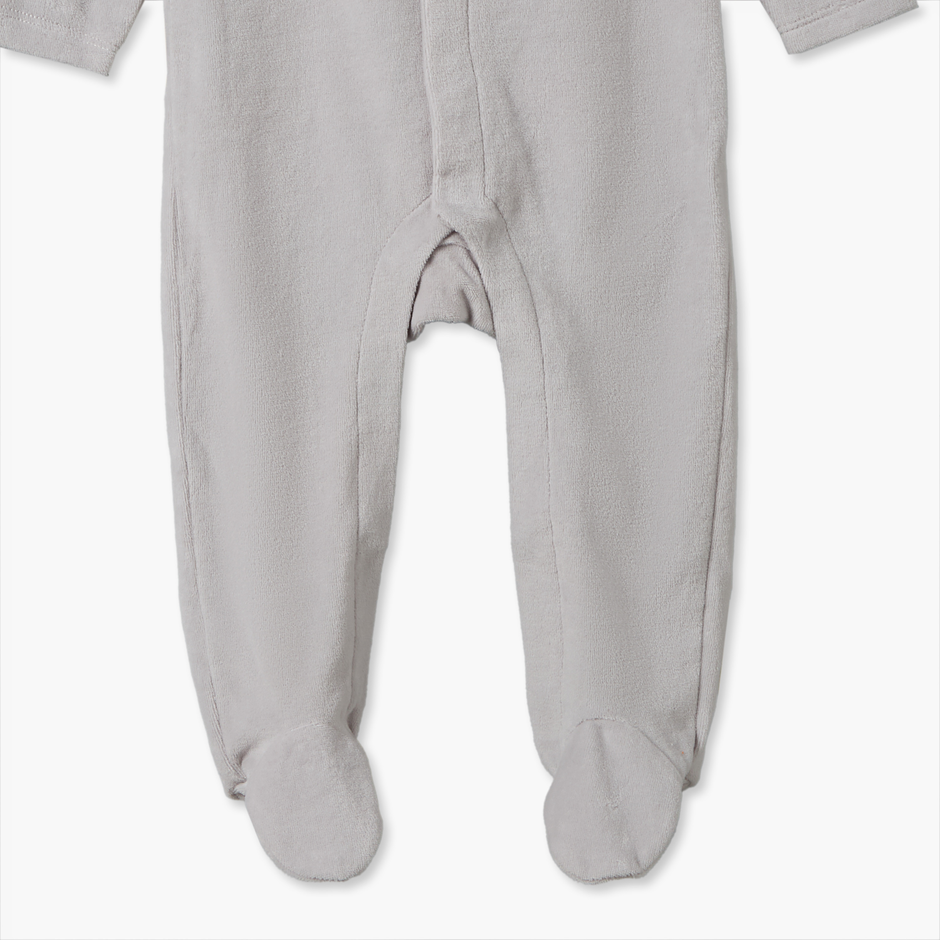 طقم بدلات نوم قطيفة بياقة ضيقة وأكمام طويلة وطبعات أبجدية من جونيورز - قطعتين-baby-boys-clothing-nightwear-sleepsuits-image-4