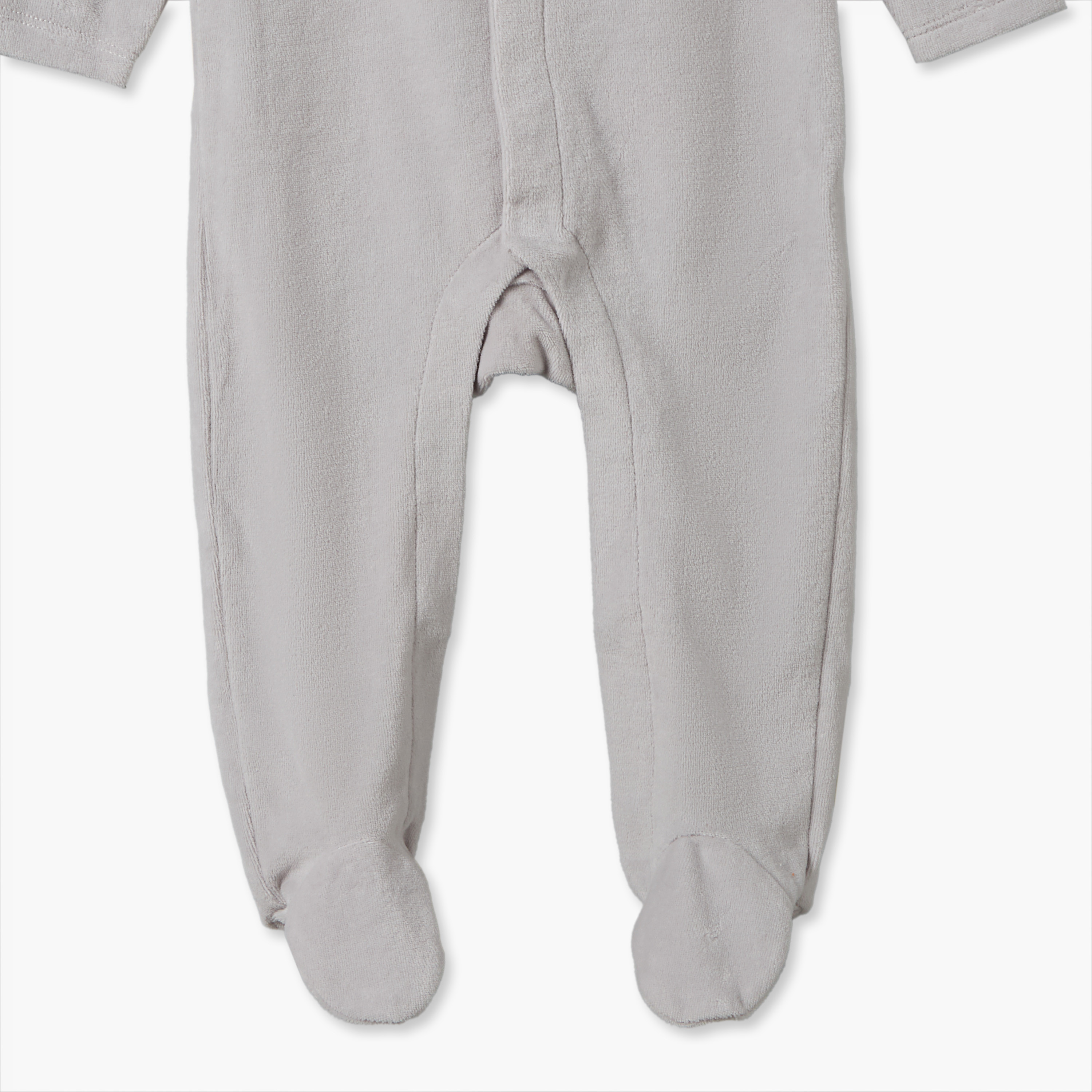 طقم بدلات نوم قطيفة بياقة ضيقة وأكمام طويلة وطبعات أبجدية من جونيورز - قطعتين-baby-boys-clothing-nightwear-sleepsuits-image-7