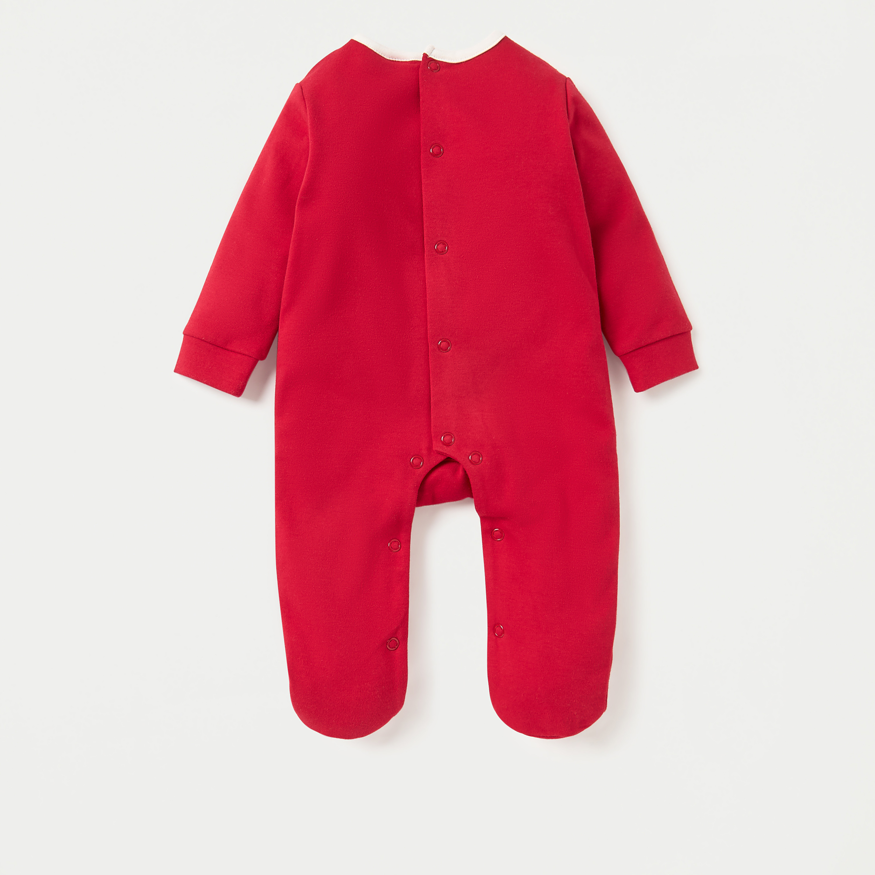 بدلة نوم بأقدام مغلقة وأكمام طويلة وزخارف من جونيورز-baby-girls-clothing-nightwear-sleepsuits-image-2