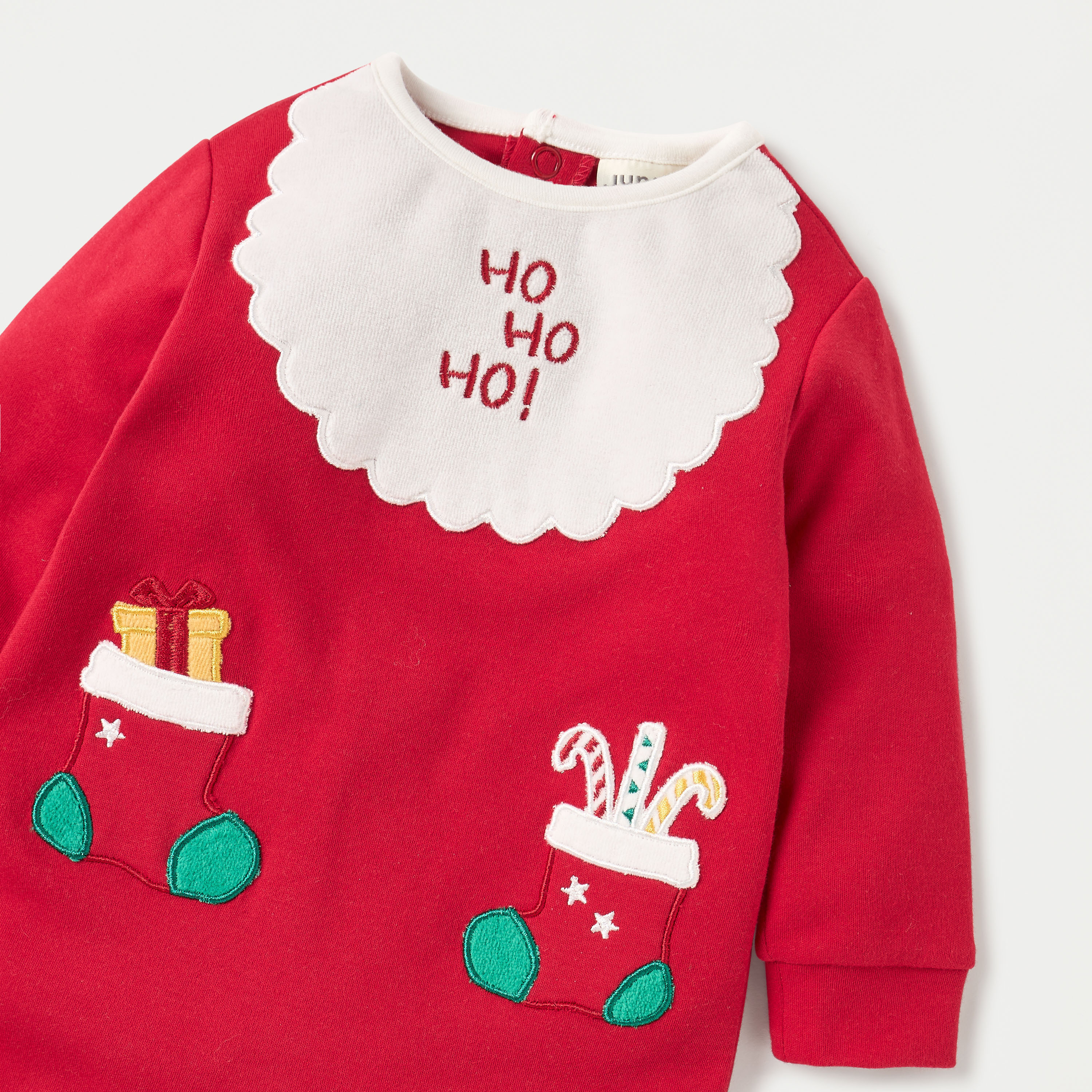 بدلة نوم بأقدام مغلقة وأكمام طويلة وزخارف من جونيورز-baby-girls-clothing-nightwear-sleepsuits-image-3