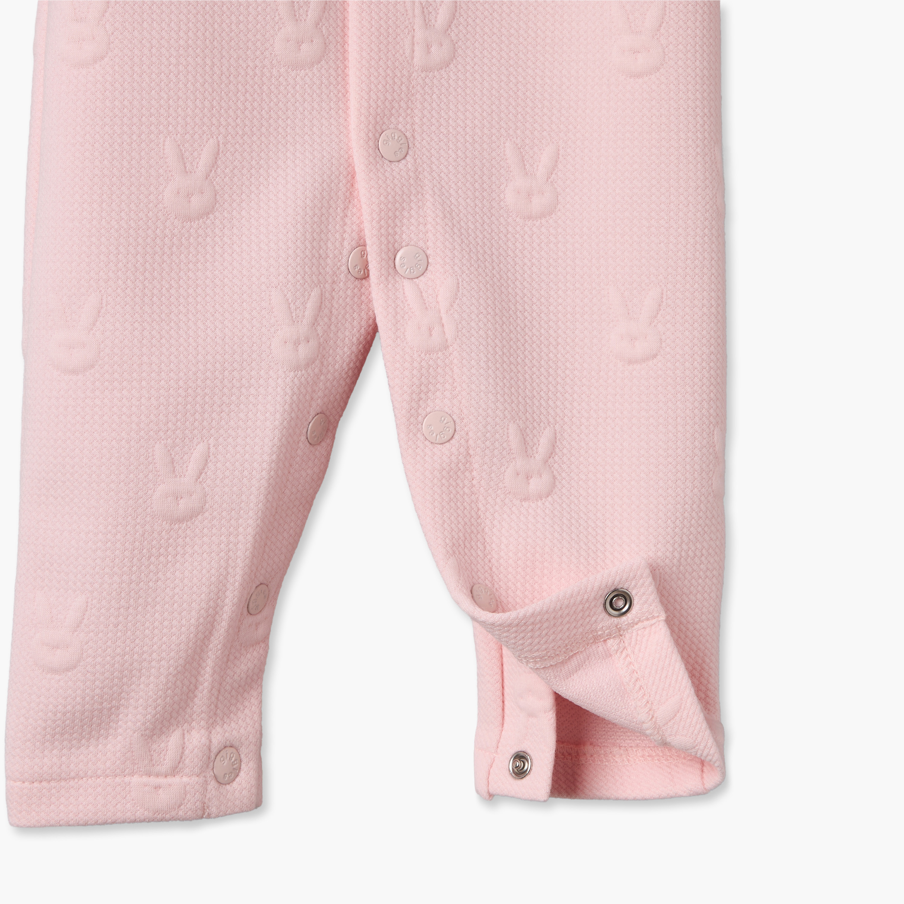 Giggles Collared Long Sleeves Sleepsuit with Snap Button Closure-baby-girls-clothing-nightwear-sleepsuits-image-5