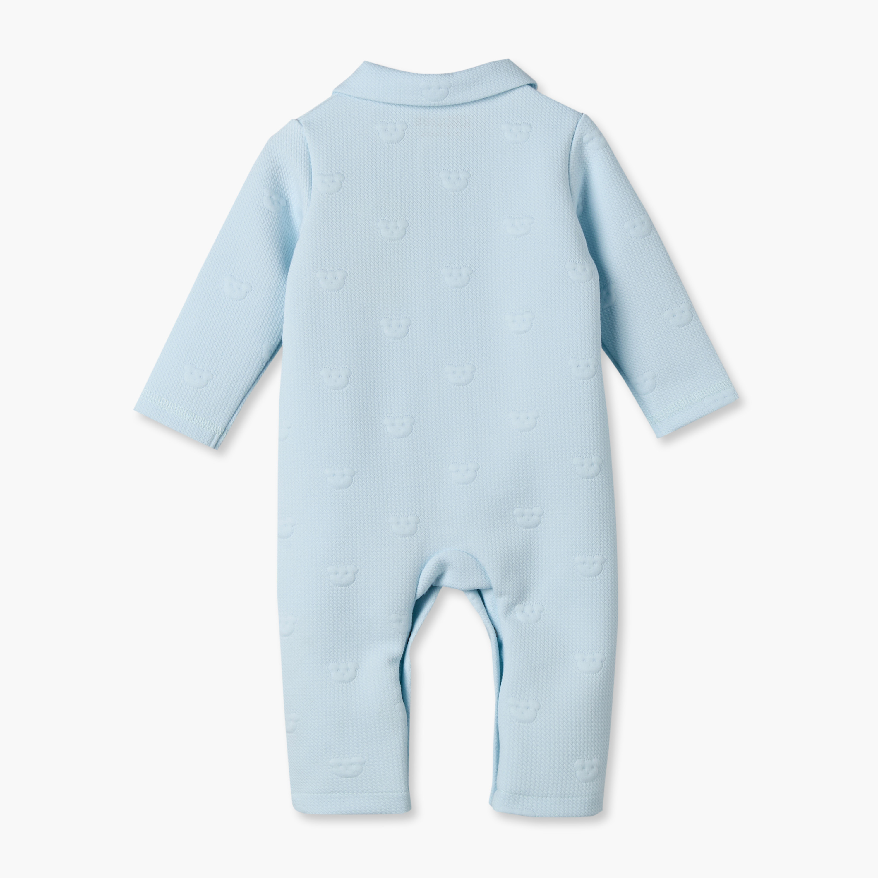 بدلة نوم بياقة عادية وأكمام طويلة وأزرار إغلاق كبس من جيجلز-baby-boys-clothing-nightwear-sleepsuits-image-2
