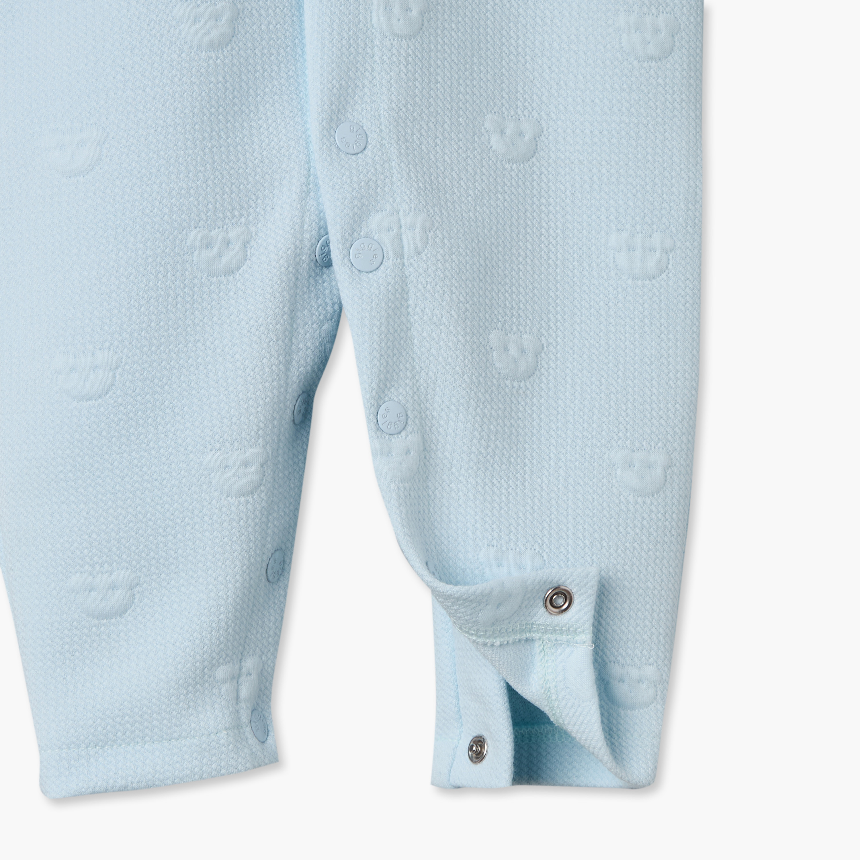 بدلة نوم بياقة عادية وأكمام طويلة وأزرار إغلاق كبس من جيجلز-baby-boys-clothing-nightwear-sleepsuits-image-4