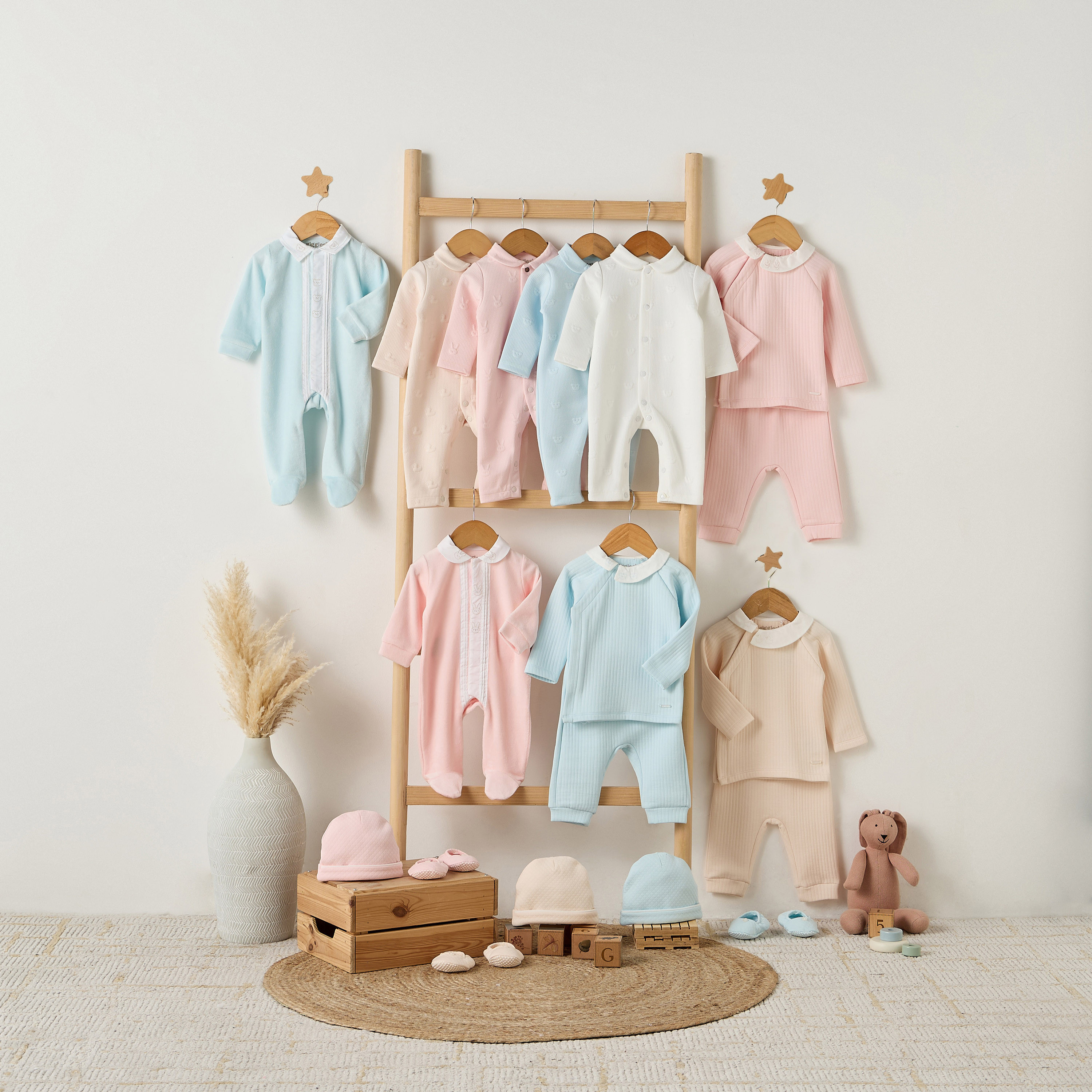 بدلة نوم بياقة عادية وأكمام طويلة وأزرار إغلاق كبس من جيجلز-baby-boys-clothing-nightwear-sleepsuits-image-5