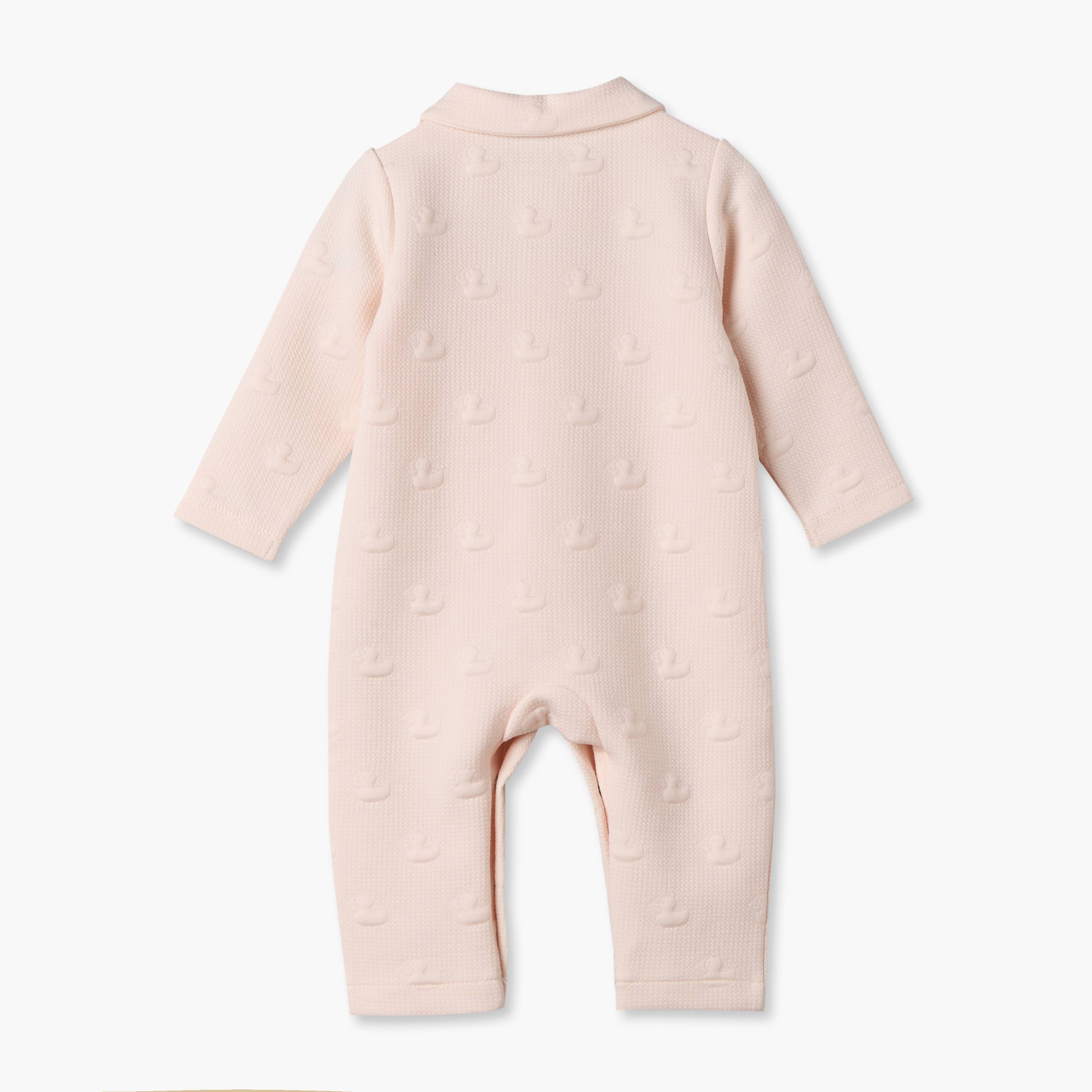 بدلة نوم بياقة عادية وأكمام طويلة بأزرار كبس للإغلاق من جيجلز-baby-girls-clothing-winterwear-sleepsuits-image-2