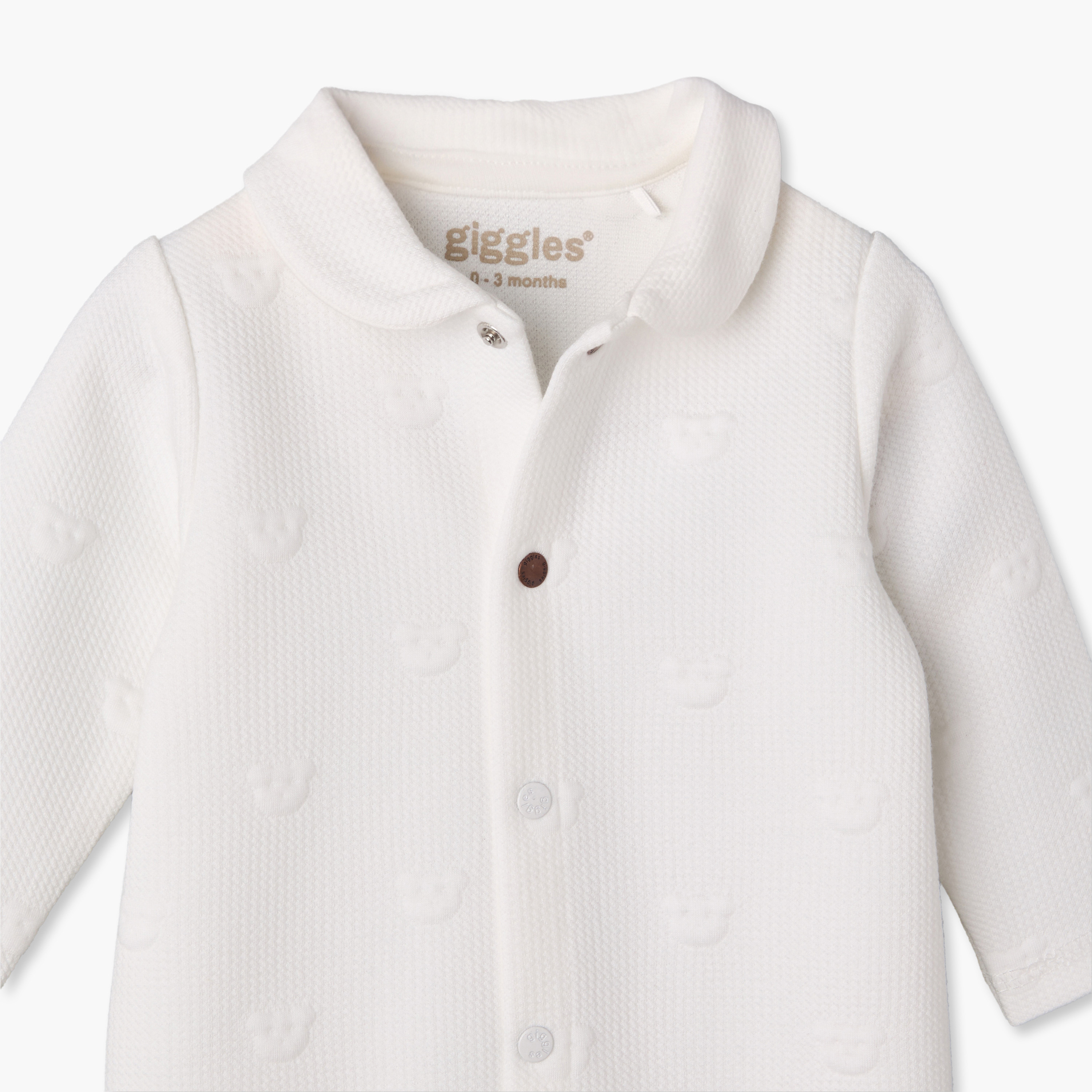 بدلة نوم بياقة عادية وأكمام طويلة وأزرار إغلاق كبس من جيجلز-baby-boys-clothing-nightwear-sleepsuits-image-4