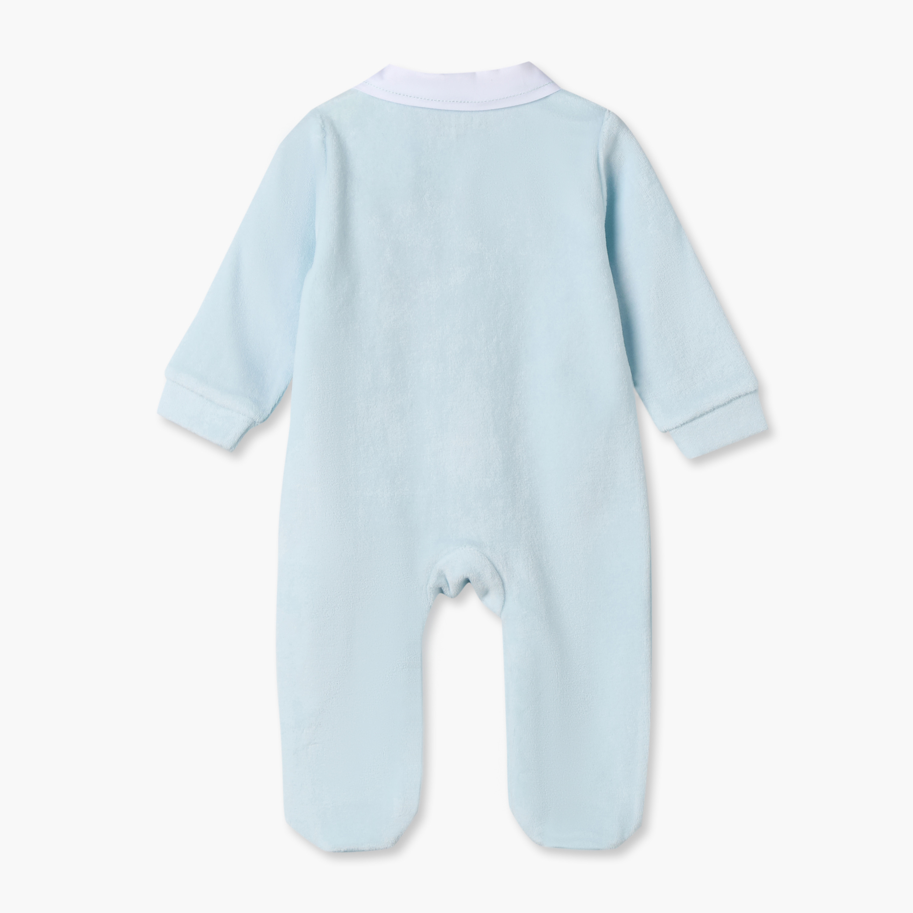 Giggles Collared Long Sleeves Sleepsuit with Snap Button Closure-baby-boys-clothing-nightwear-sleepsuits-image-2