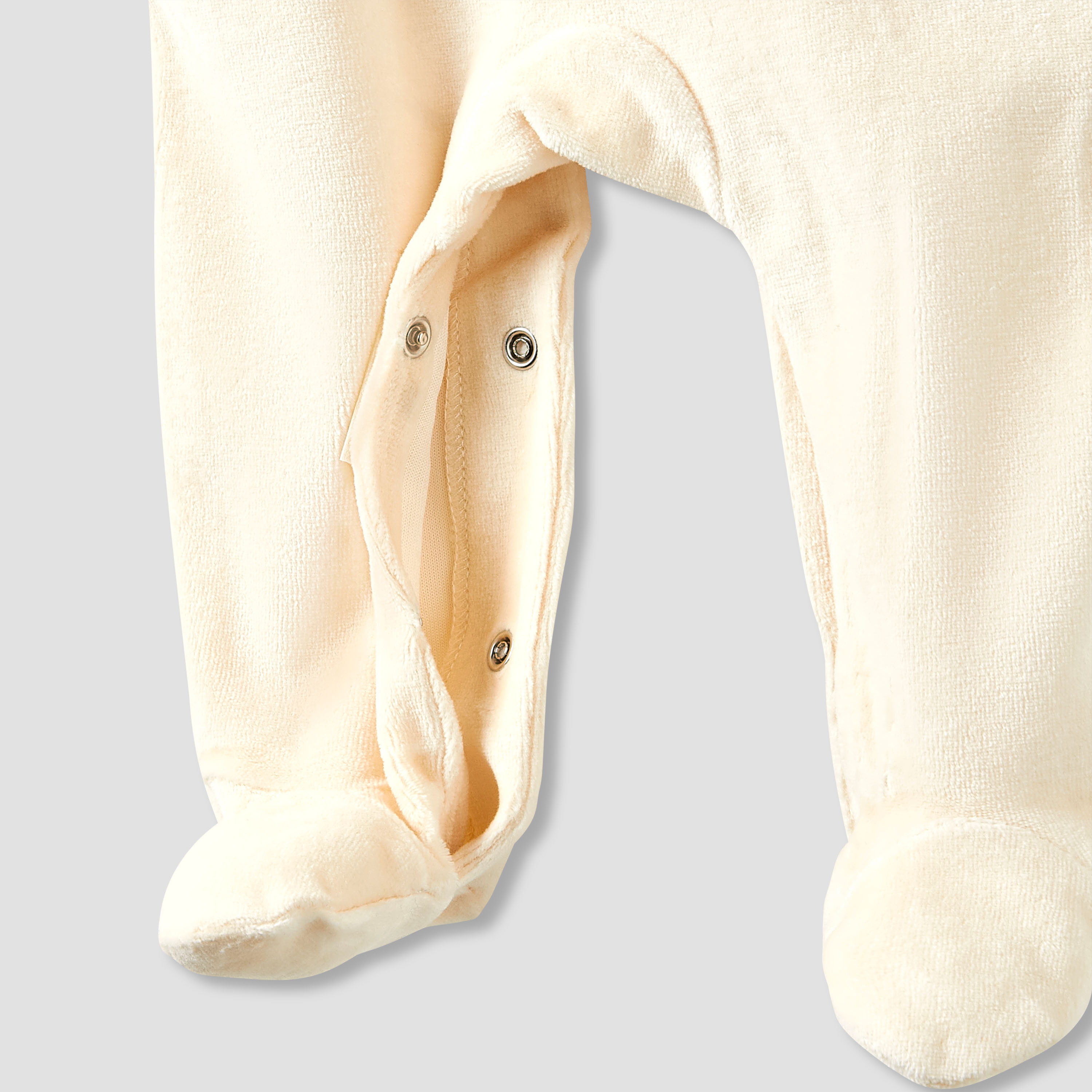 Juniors Collared Sleepsuit with Beanie - Velour - Long Sleeves-baby-boys-clothing-winterwear-sleepsuits-image-5