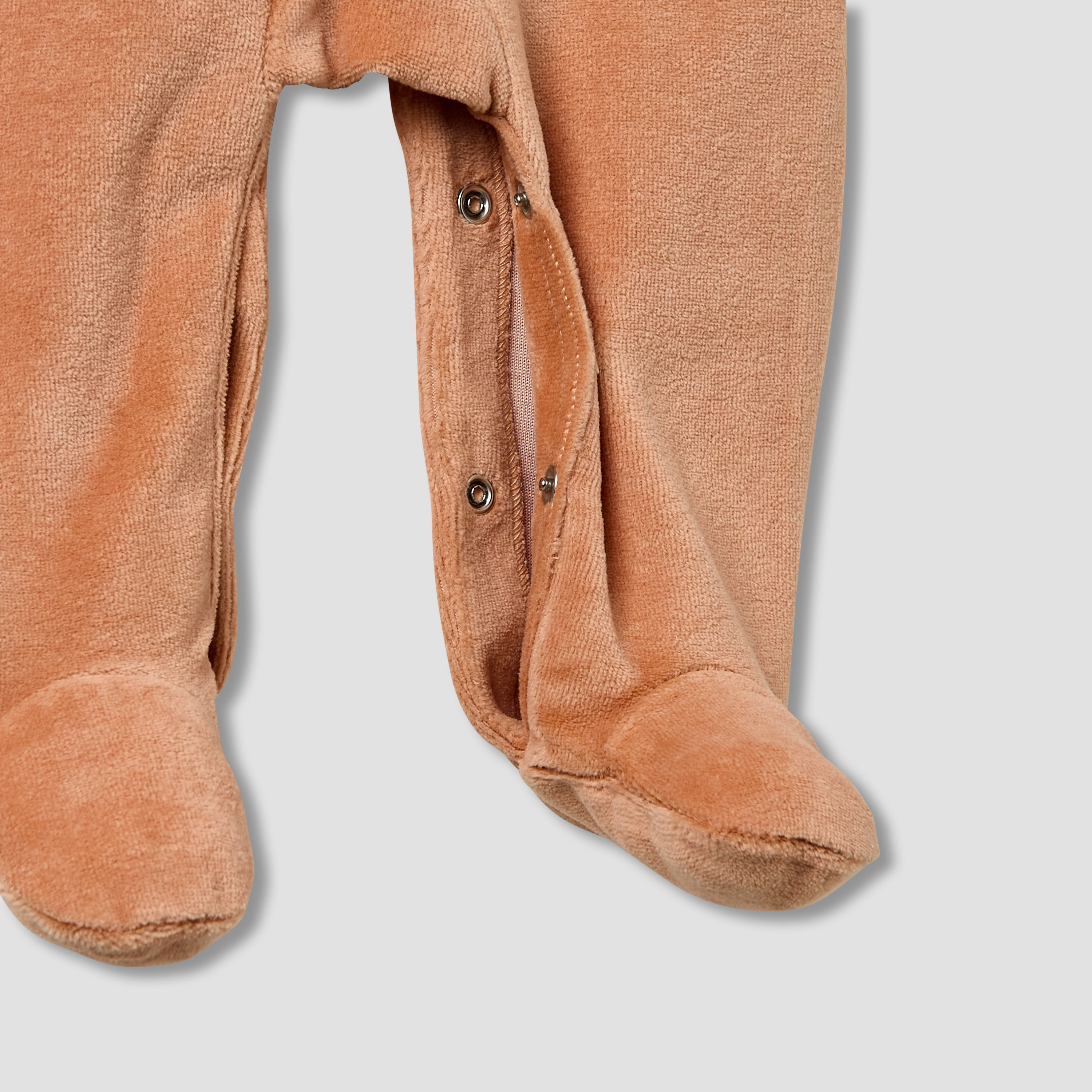 Juniors Collared Sleepsuit with Closed Feet - Velour - Long Sleeves-baby-boys-clothing-winterwear-sleepsuits-image-4