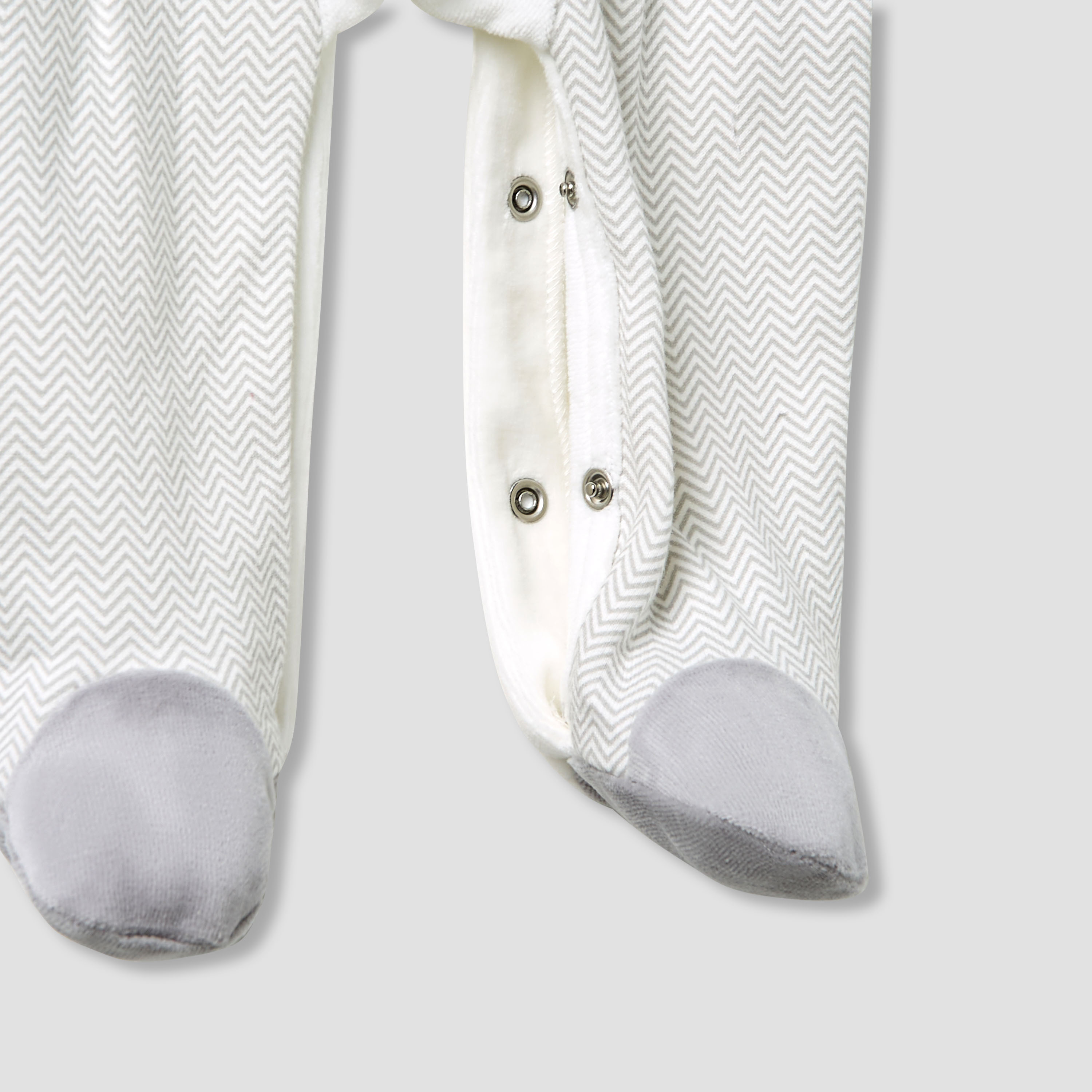 Giggles Collared Sleepsuit with Closed Feet - Velour - Long Sleeves-baby-boys-clothing-winterwear-sleepsuits-image-4