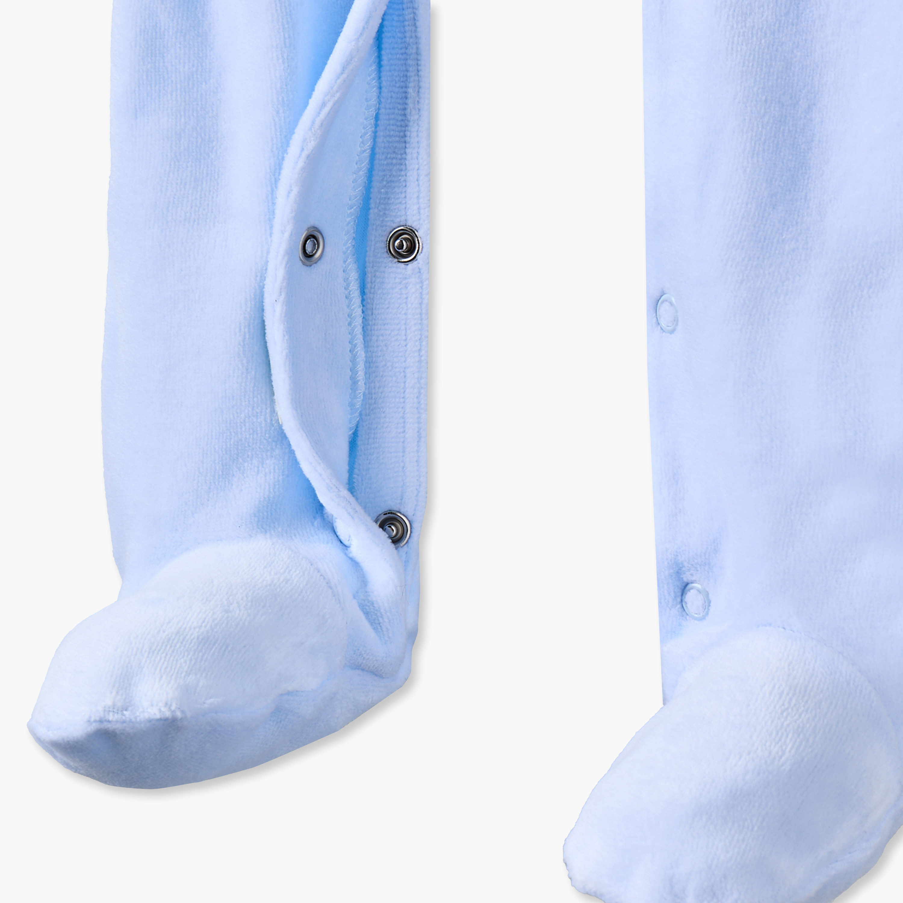 بدلة نوم بقبعة وأكمام طويلة وأزرار إغلاق كباسة من جونيورز-baby-boys-clothing-nightwear-sleepsuits-image-4