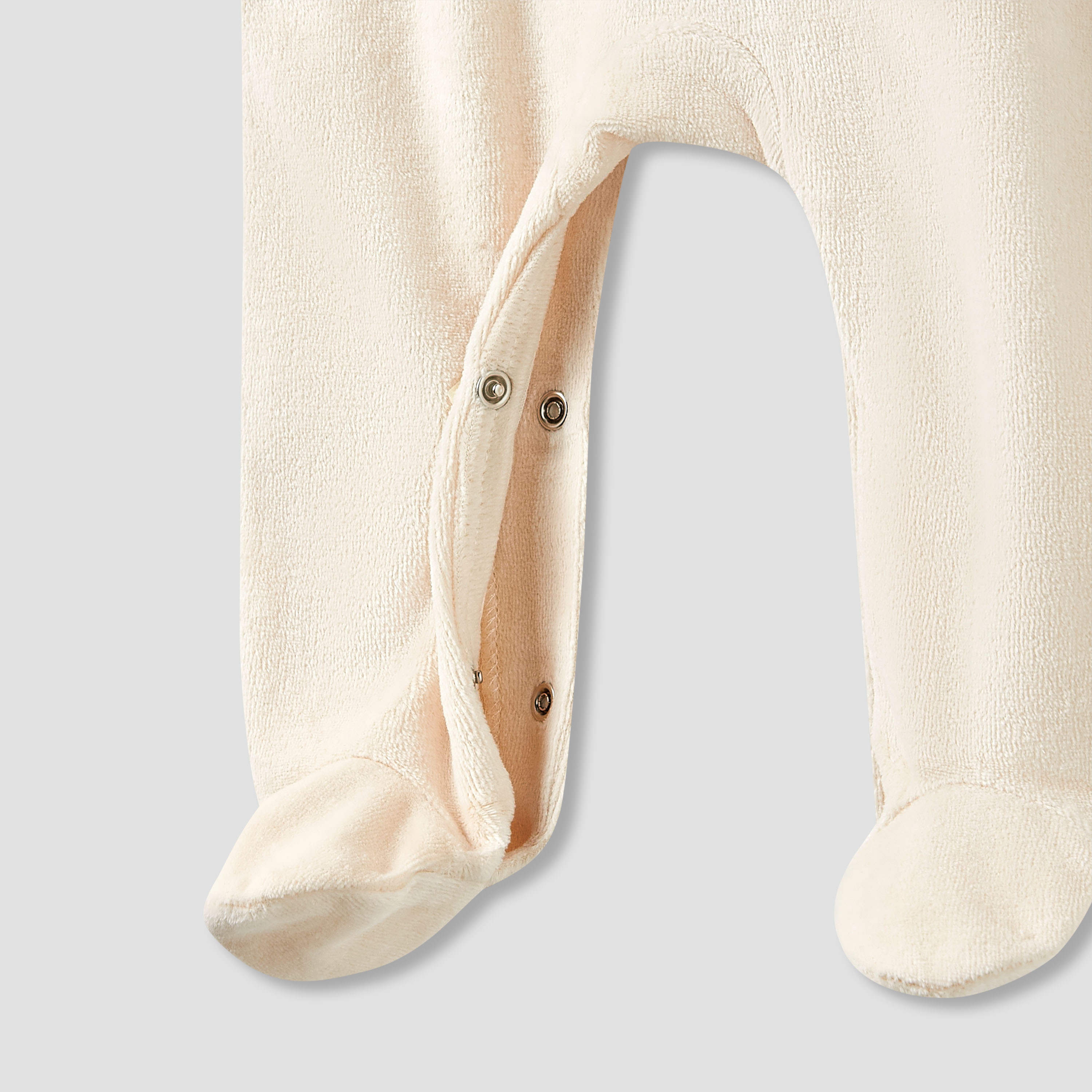 Juniors Collared Sleepsuit with Closed Feet - Velour - Long Sleeves - Set of 2-baby-boys-clothing-winterwear-sleepsuits-image-5