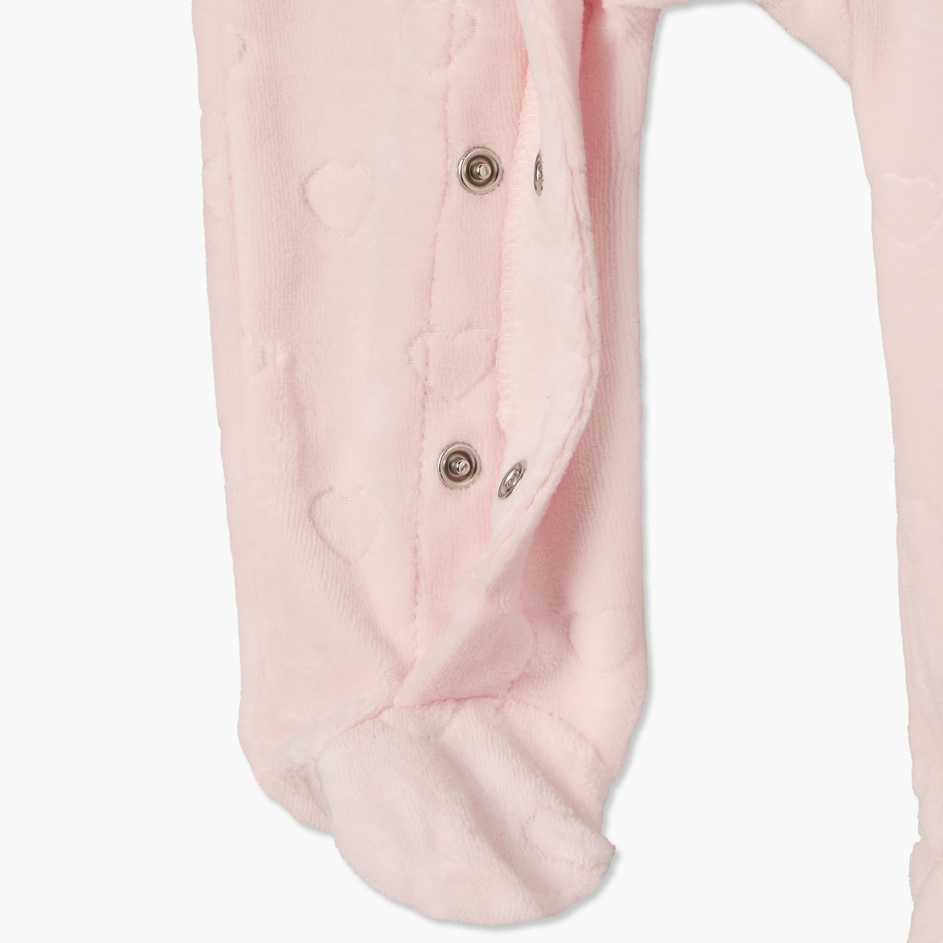بدلة نوم قطن بياقة عادية وأكمام طويلة وأزرار إغلاق كبس من جيجلز-baby-girls-clothing-nightwear-sleepsuits-image-4