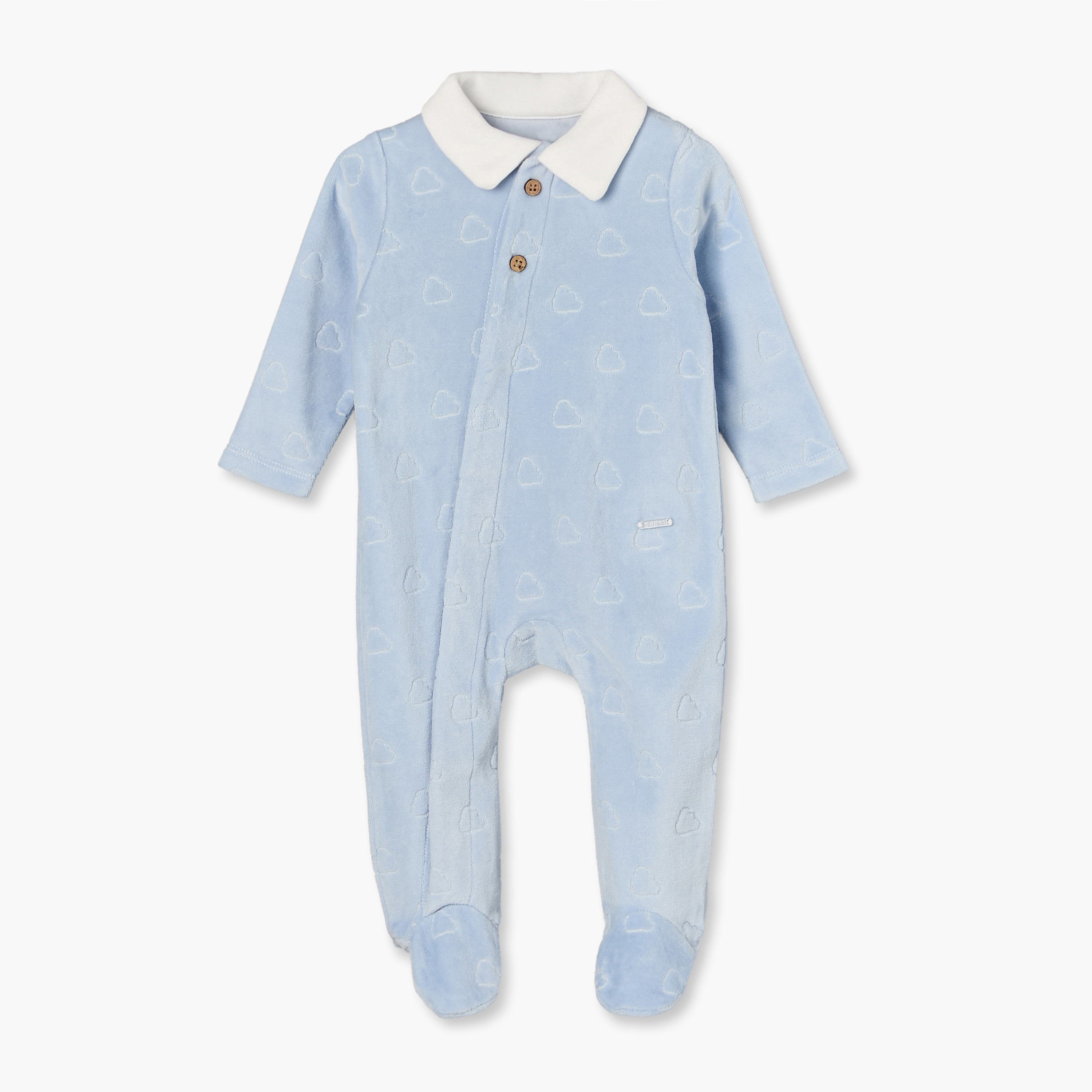 بدلة نوم قطن بياقة عادية وأكمام طويلة وأزرار إغلاق كبس من جيجلز-baby-boys-clothing-nightwear-sleepsuits-image-2