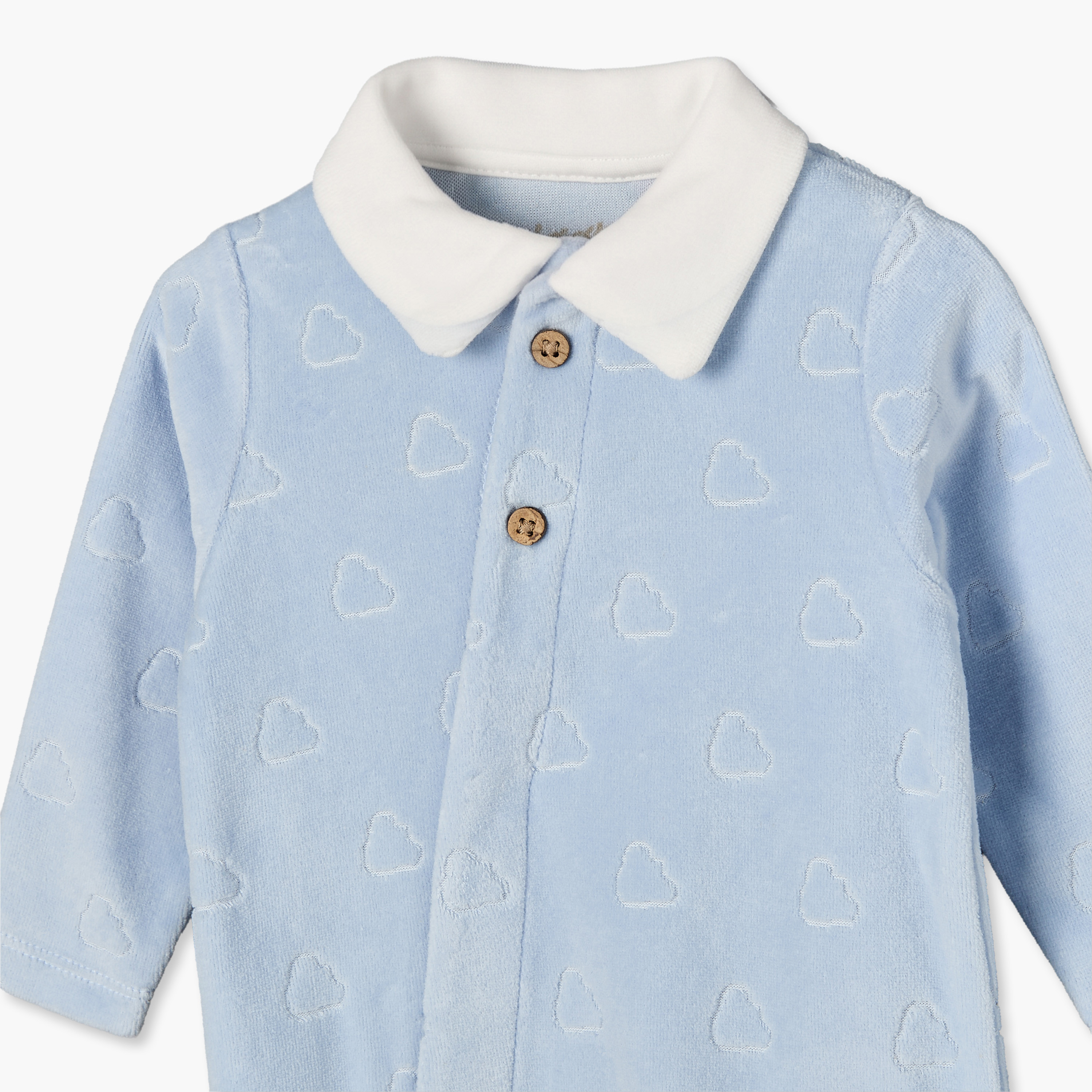 بدلة نوم قطن بياقة عادية وأكمام طويلة وأزرار إغلاق كبس من جيجلز-baby-boys-clothing-nightwear-sleepsuits-image-4