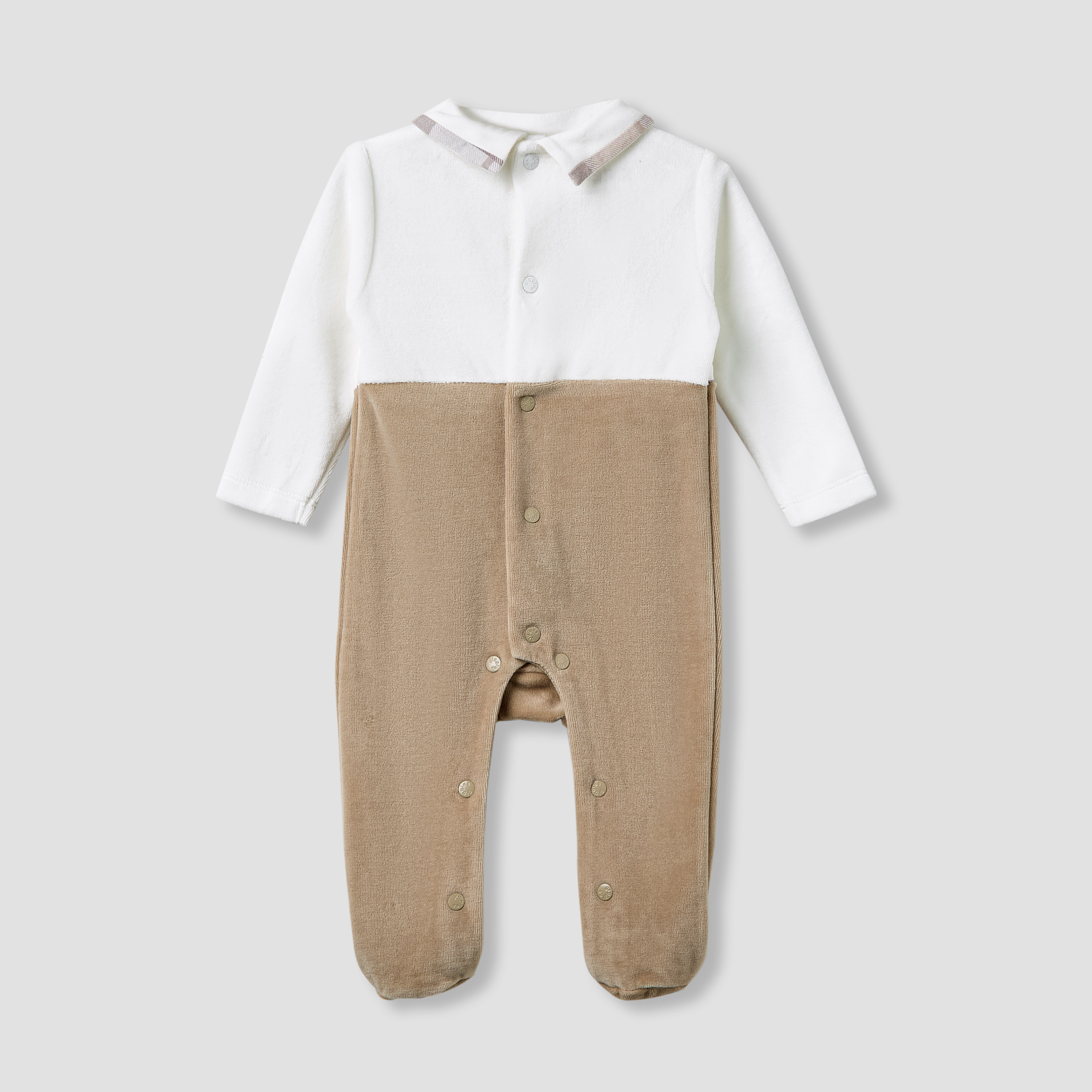 Giggles Collared Sleepsuit with Closed Feet - Cotton - Long Sleeves-baby-boys-clothing-nightwear-sleepsuits-image-2