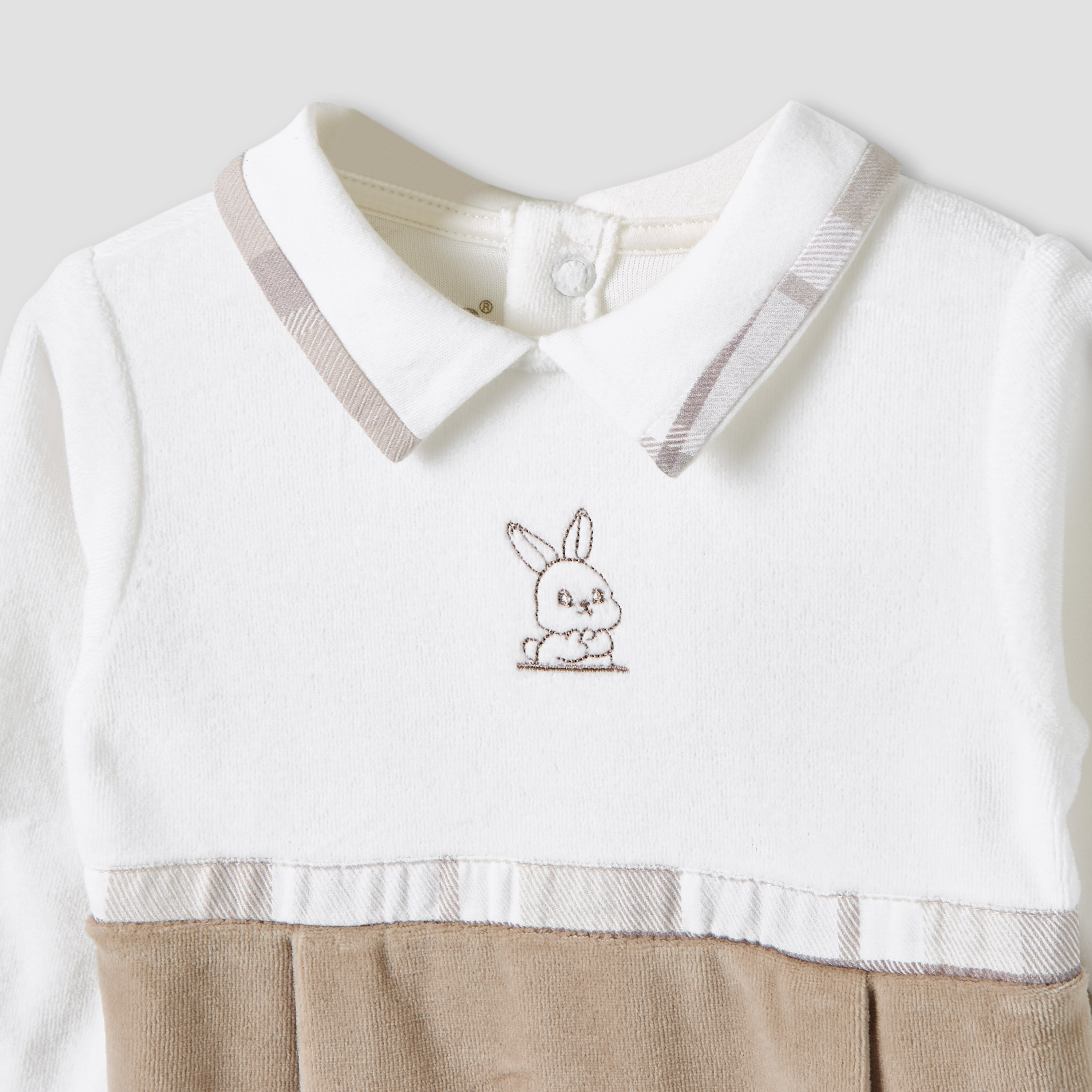 Giggles Collared Sleepsuit with Closed Feet - Cotton - Long Sleeves-baby-boys-clothing-nightwear-sleepsuits-image-3