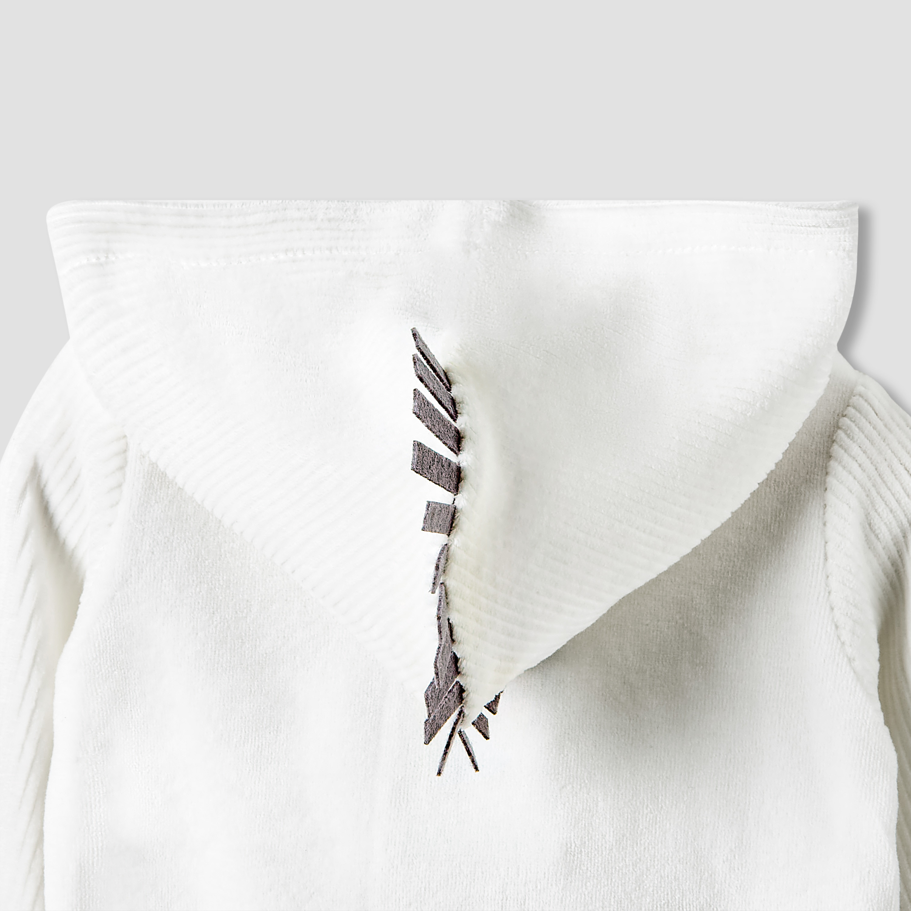 Juniors Hooded Sleepsuit with Zebra Applique - Long Sleeves-baby-boys-clothing-winterwear-sleepsuits-image-5