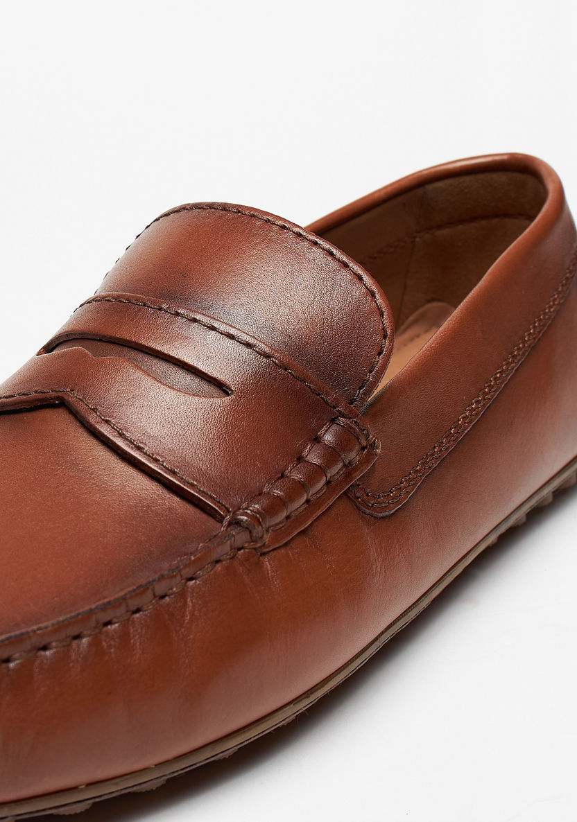 Duchini Men's Slip-On Moccasins with Cutout Detail-Men%27s Casual Shoes-image-5