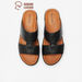Duchini Men's Buckle Accent Leather Slip-On Arabic Sandals-Men%27s Sandals-thumbnail-0