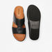 Duchini Men's Buckle Accent Leather Slip-On Arabic Sandals-Men%27s Sandals-thumbnail-4