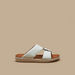 Duchini Men's Buckle Accent Leather Slip-On Arabic Sandals-Men%27s Sandals-thumbnail-2