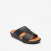 Duchini Men's Buckle Accent Slip-On Arabic Sandals-Men%27s Sandals-thumbnailMobile-1