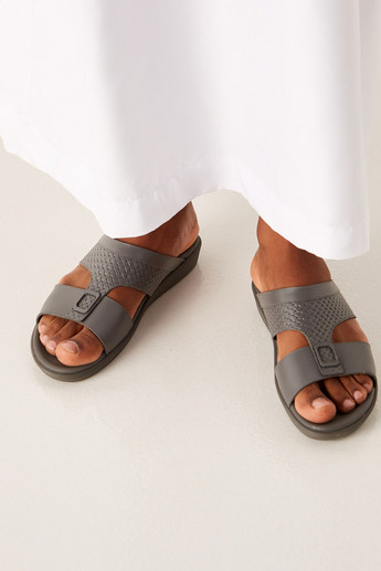 Duchini Men's Weave Slip-On Arabic Sandals
