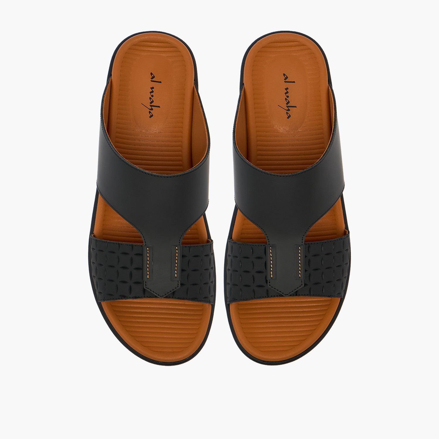 صندل عربي جلد بارز الملمس للرجال من الواحة-men-shoes-sandals-image-1