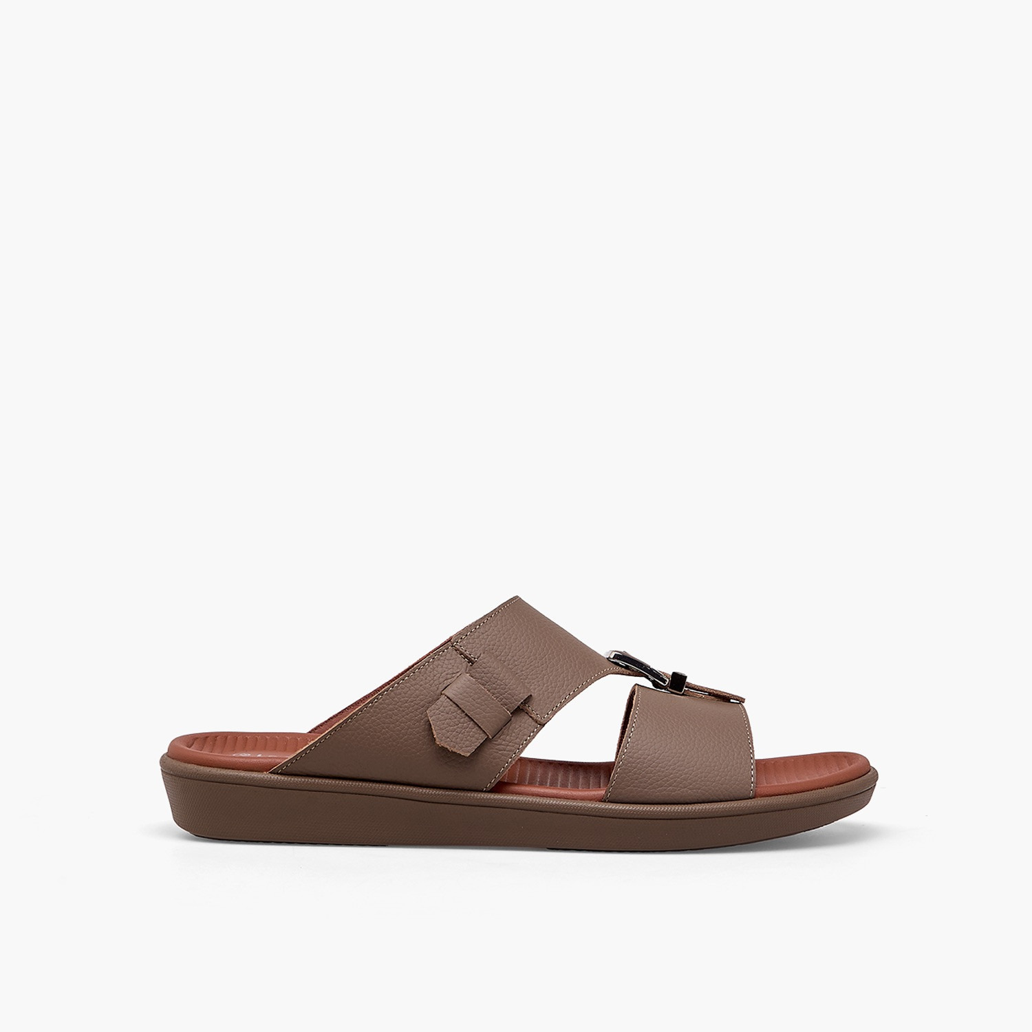 Le Confort Men Textured Leather Arabic Sandals-men-shoes-sandals-image-3