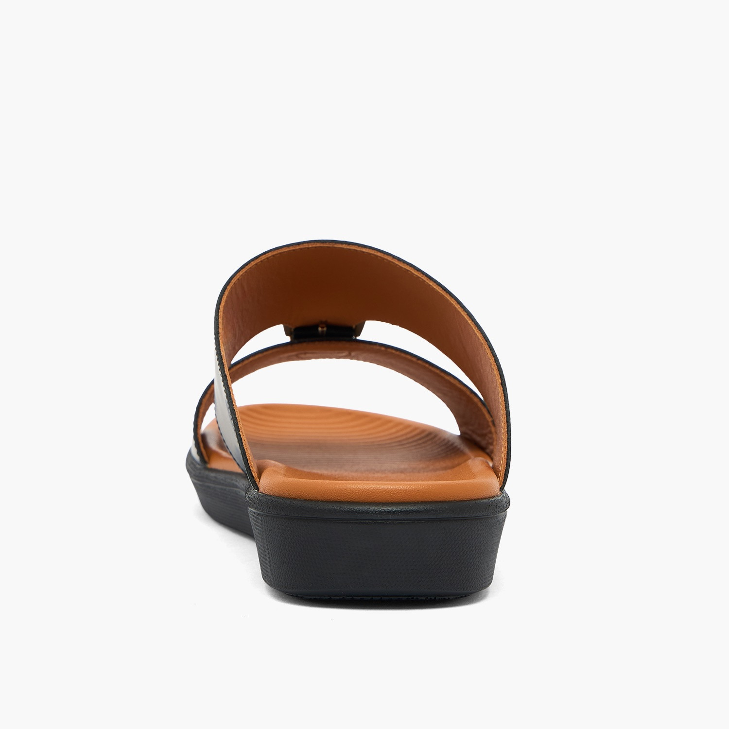 Al Waha Men Buckle Detail Leather Arabic Sandals-men-shoes-sandals-image-5