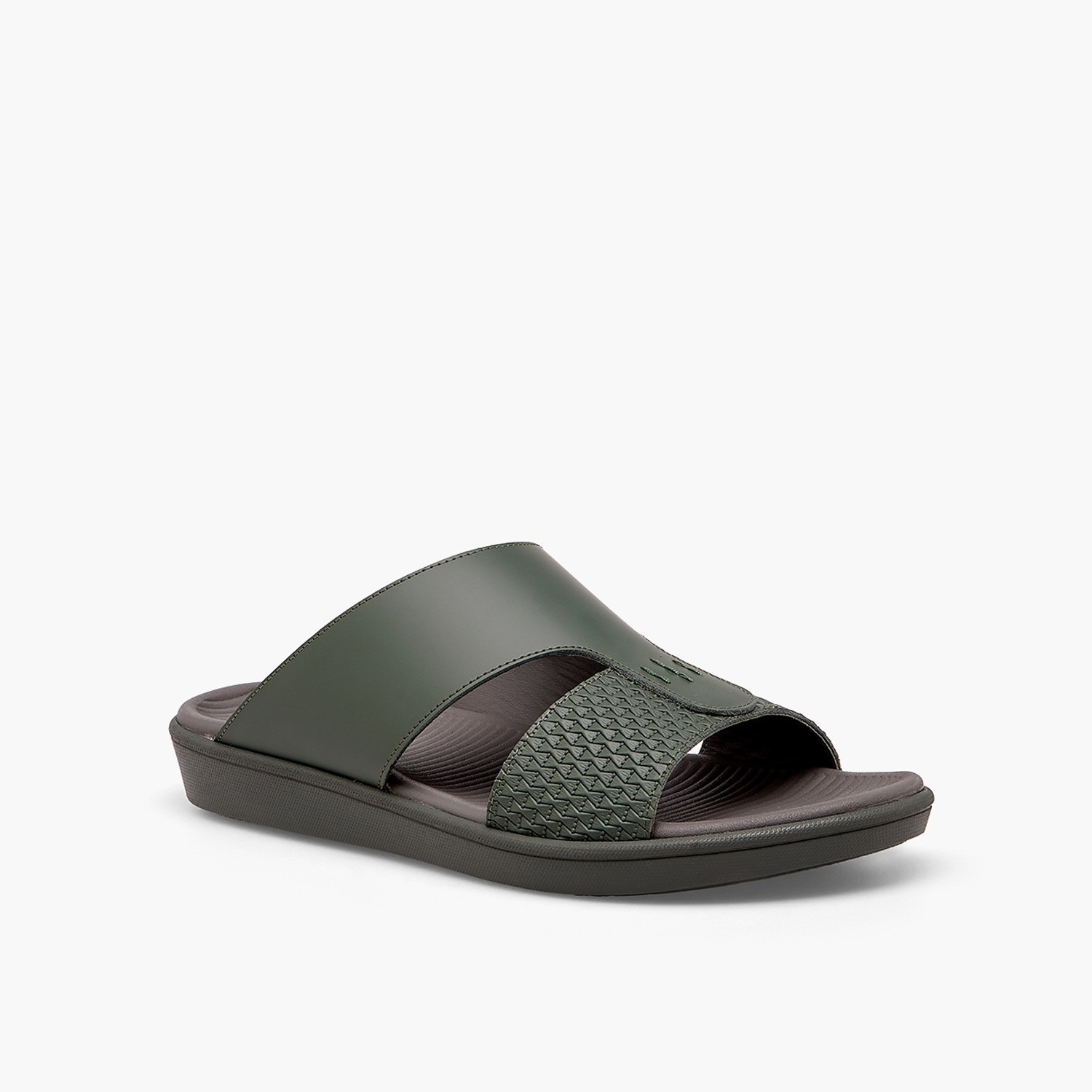 Le Confort Men Textured Leather Arabic Sandals-men-shoes-sandals-image-2