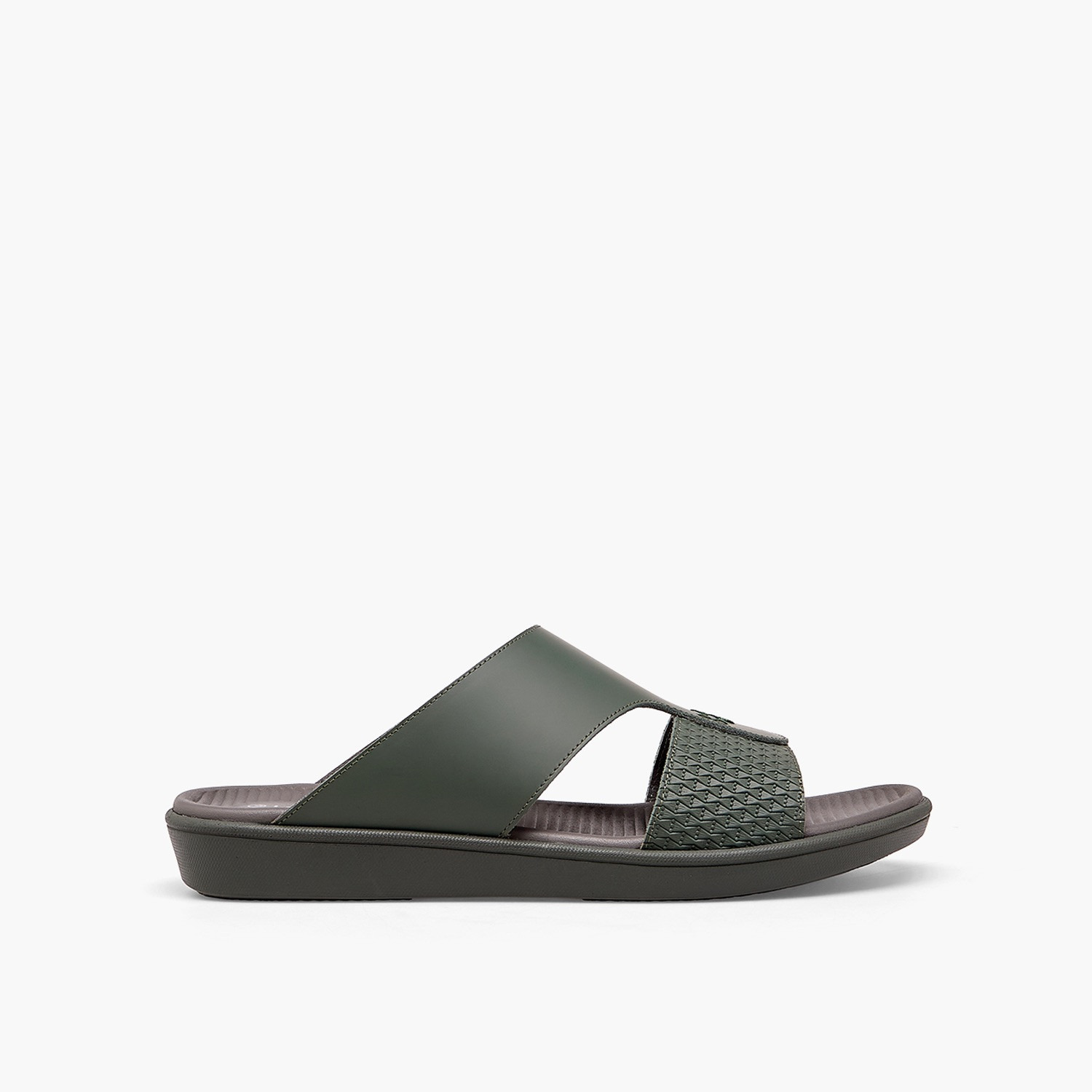 Le Confort Men Textured Leather Arabic Sandals-men-shoes-sandals-image-3