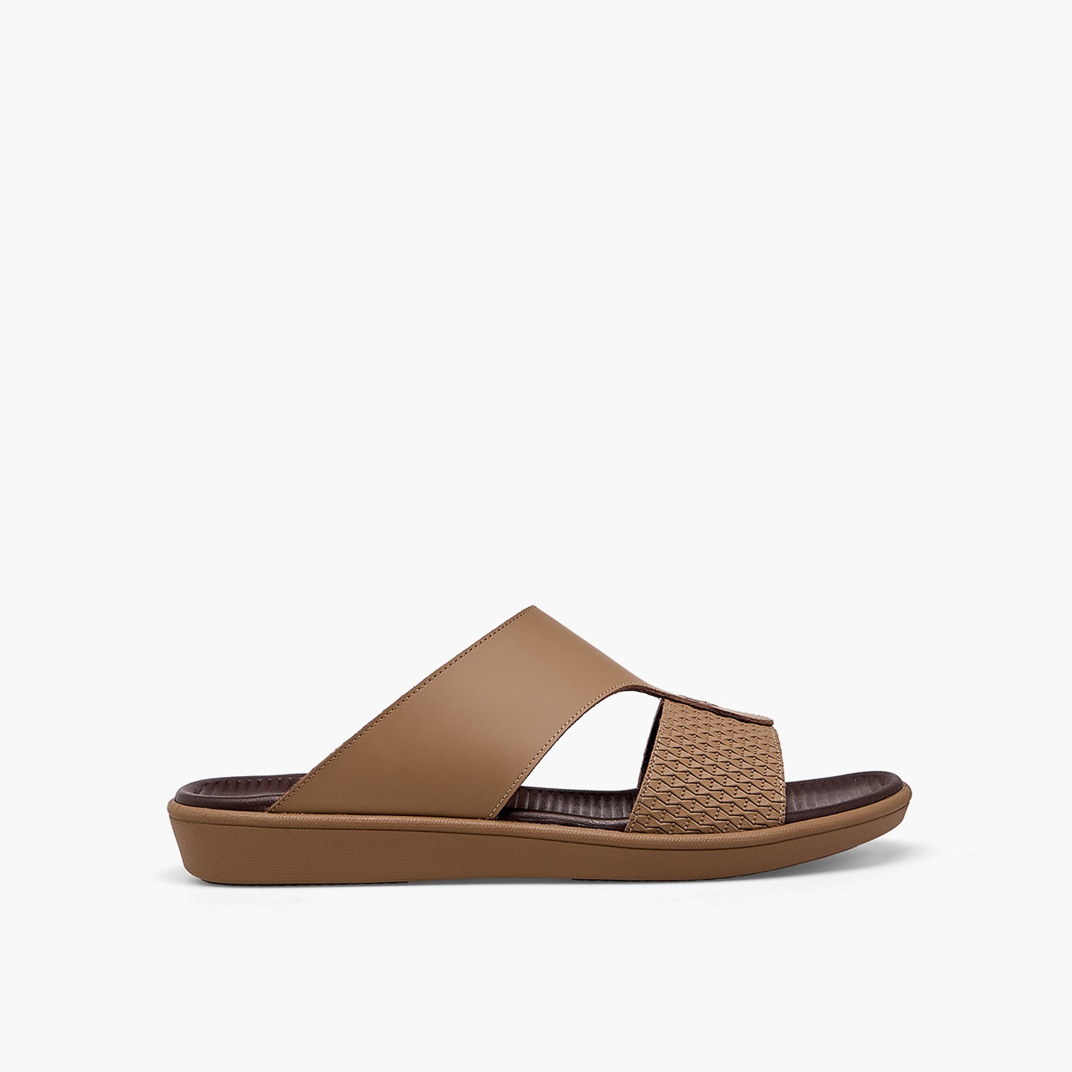 Le Confort Men Textured Leather Arabic Sandals-men-shoes-sandals-image-3
