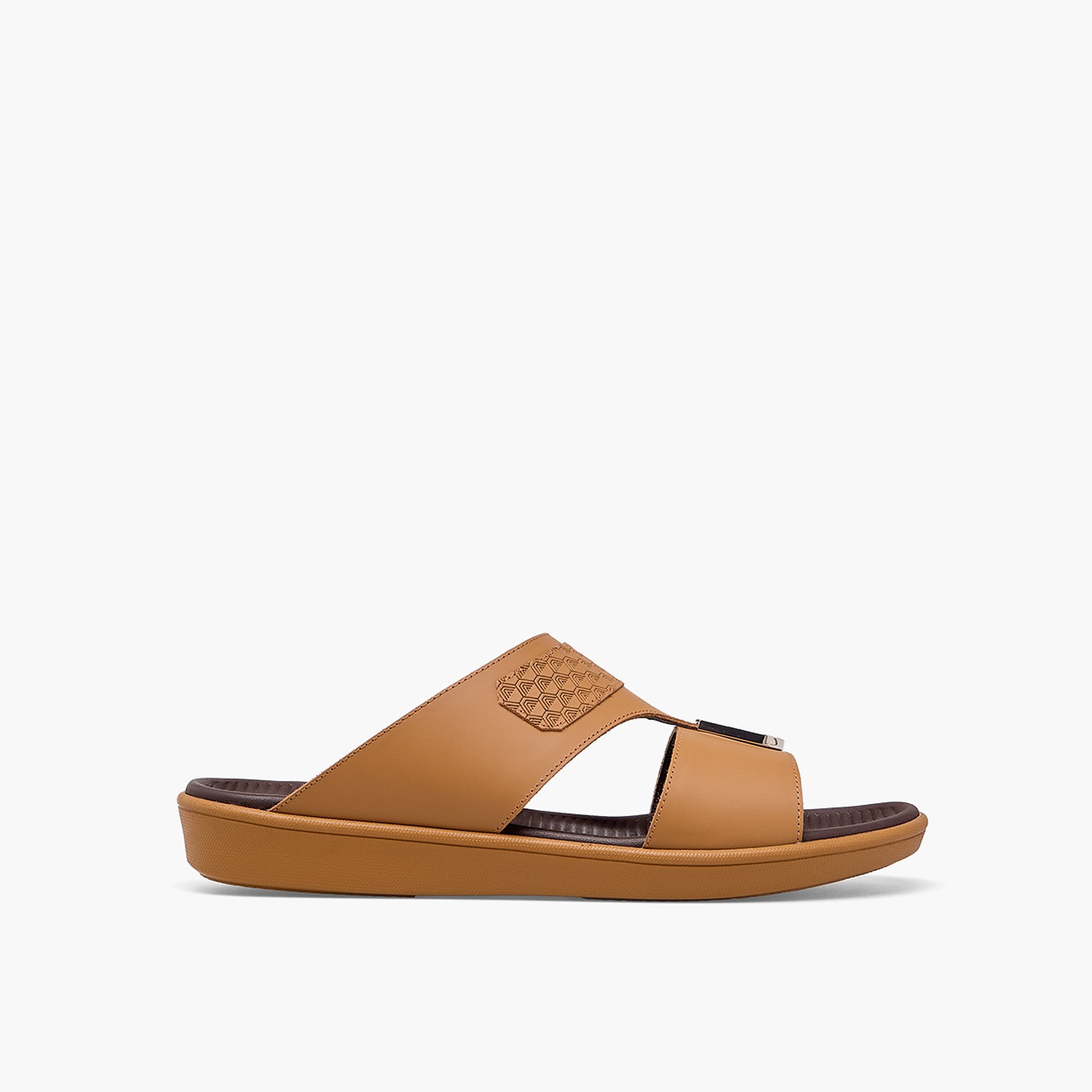 Le Confort Men Textured Leather Arabic Sandals-men-shoes-sandals-image-3