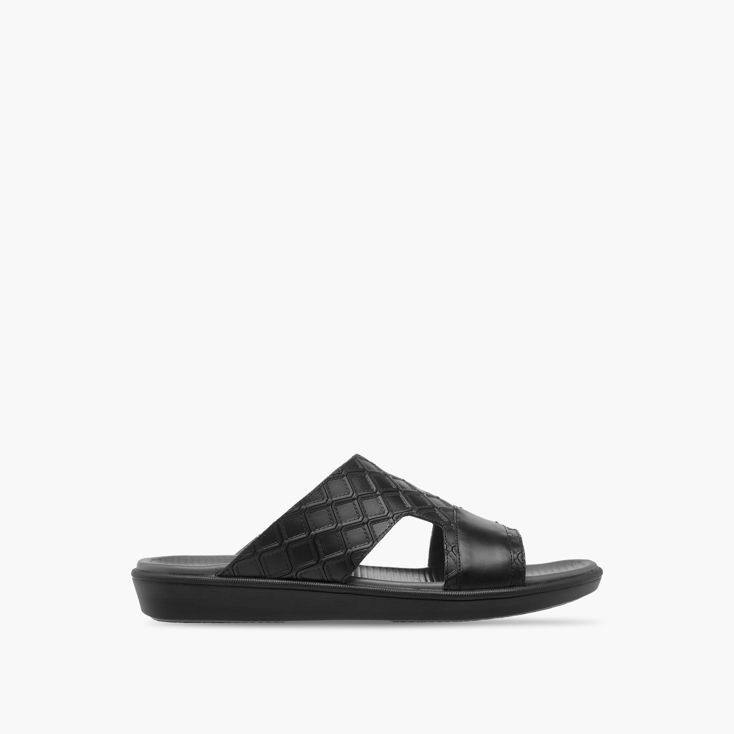 Duchini Men's Cutout Detail Slip-On Arabic Sandals-men-shoes-sandals-image-2