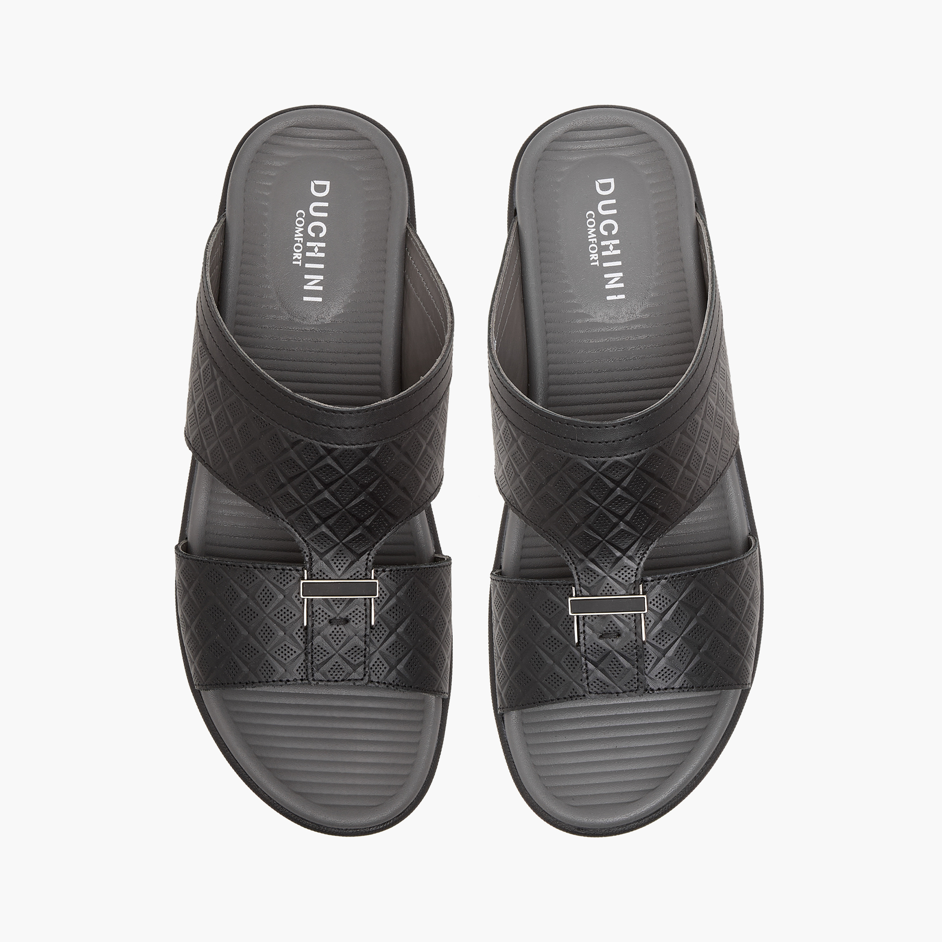 Duchini Men's Textured Slip-On Arabic Sandals-men-shoes-sandals-image-1