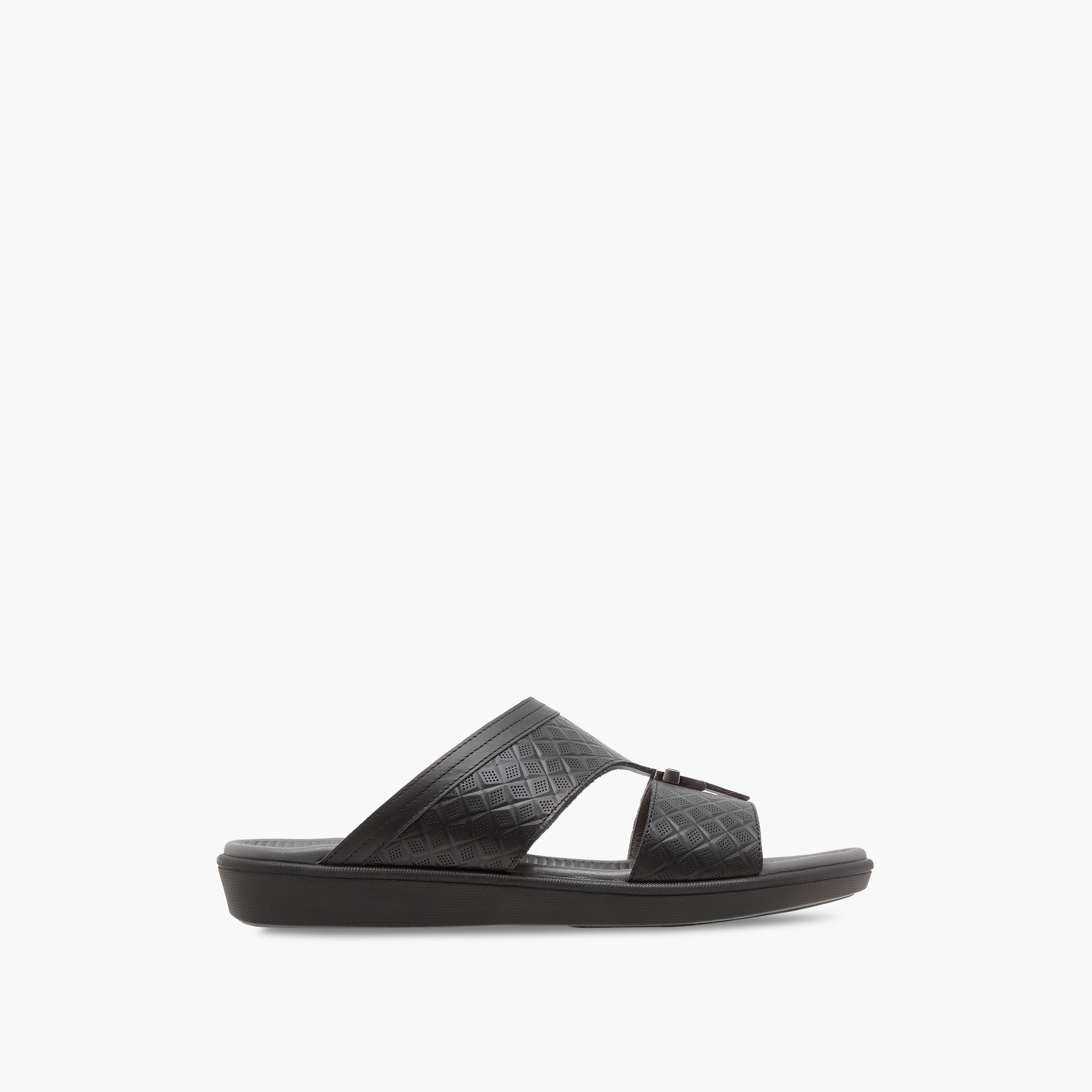 Duchini Men's Textured Slip-On Arabic Sandals-men-shoes-sandals-image-2