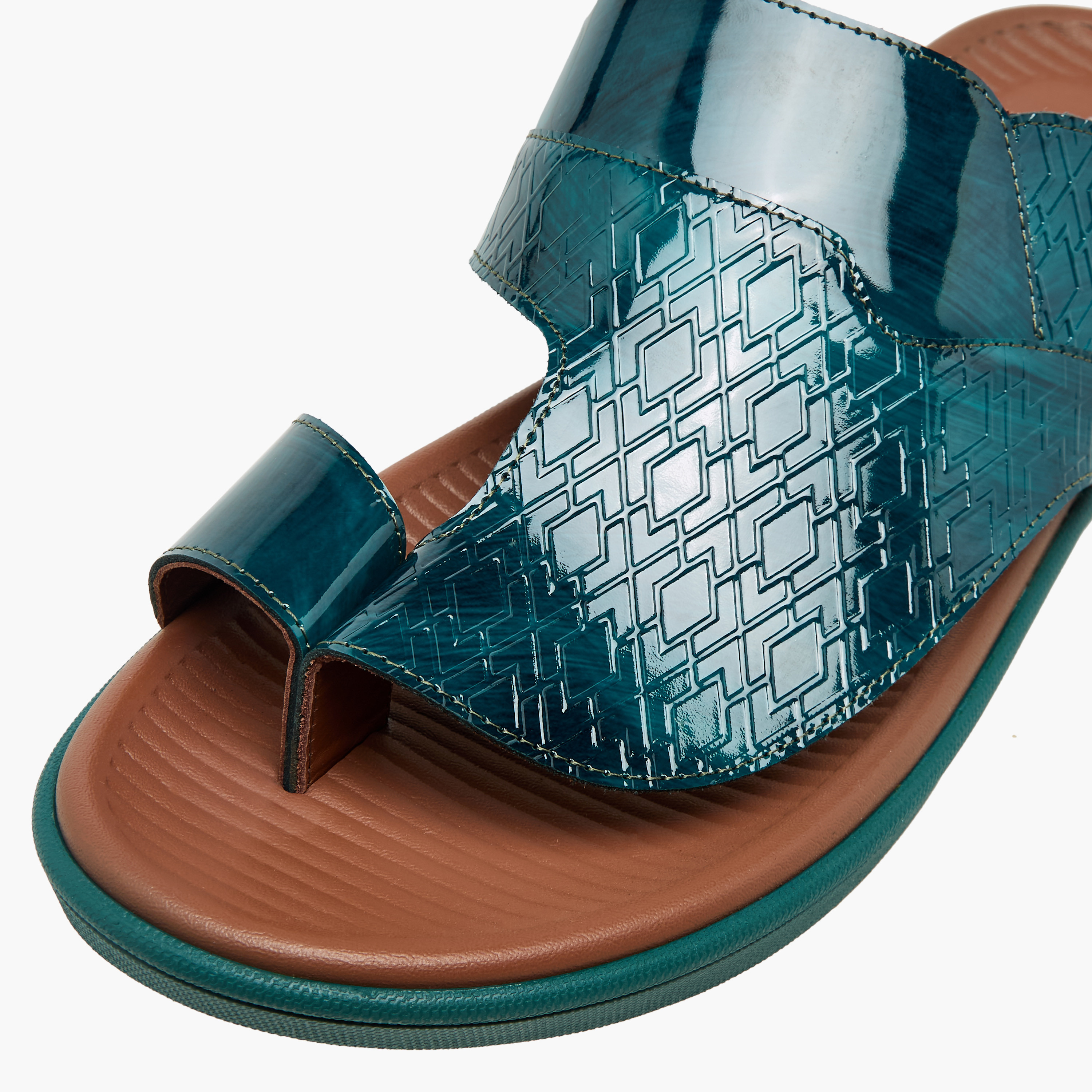 Al Waha Men Toe Loop Detail Arabic Sandals-men-shoes-sandals-image-4