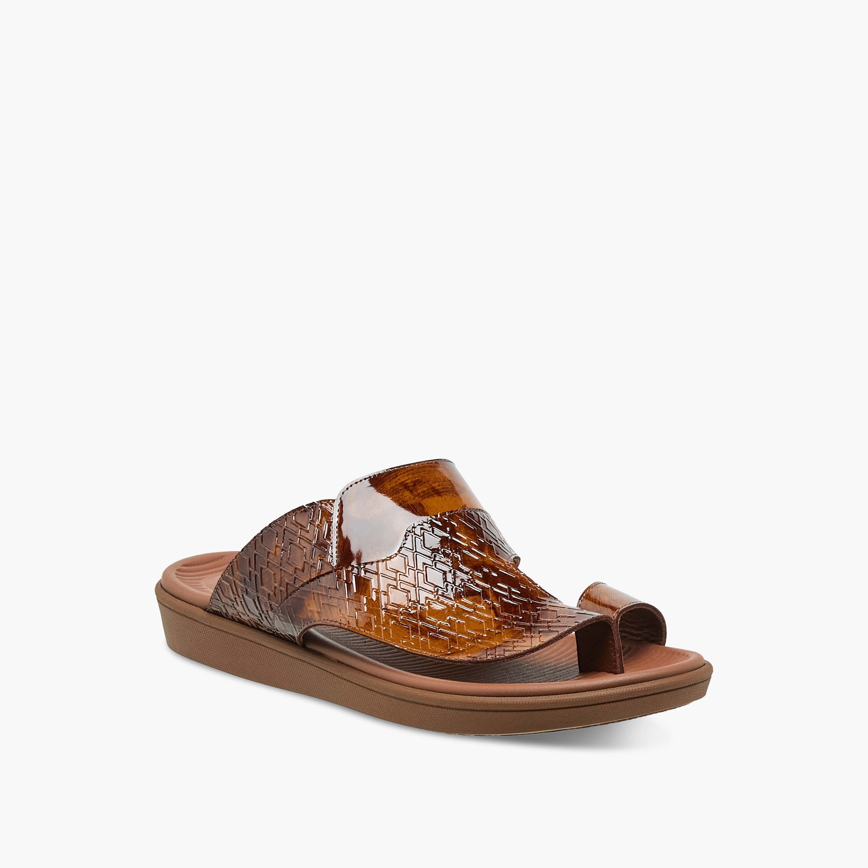 Al Waha Men Toe Loop Detail Arabic Sandals-men-shoes-sandals-image-2