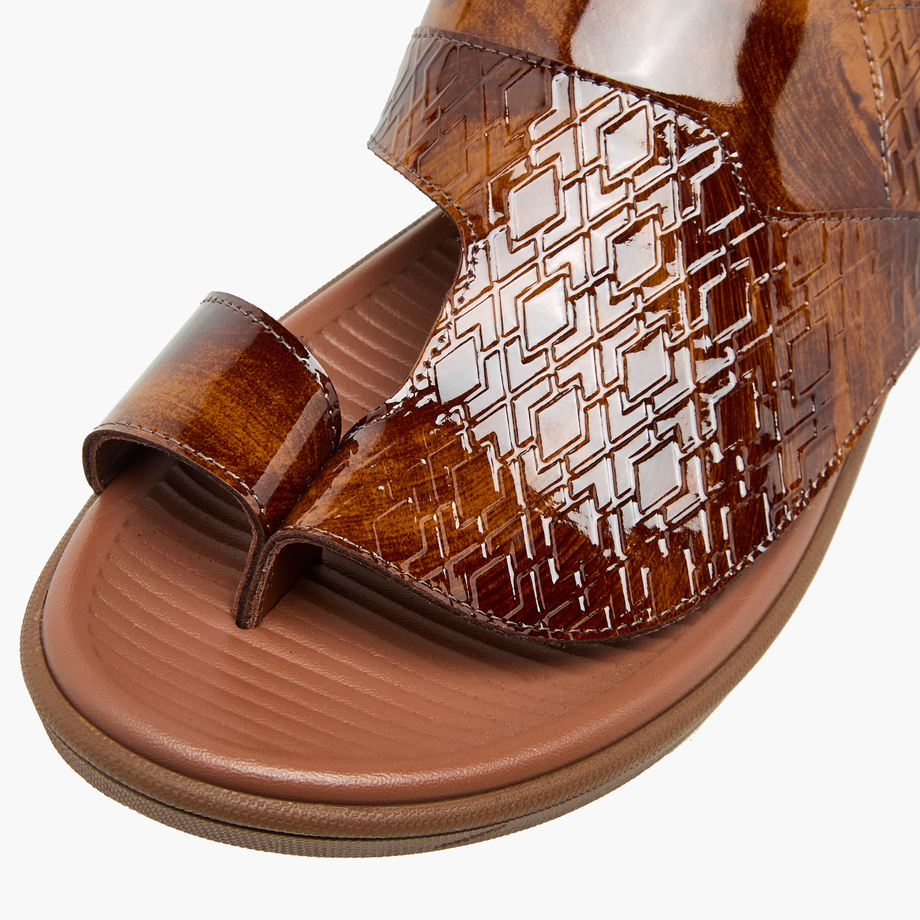 Al Waha Men Toe Loop Detail Arabic Sandals-men-shoes-sandals-image-4