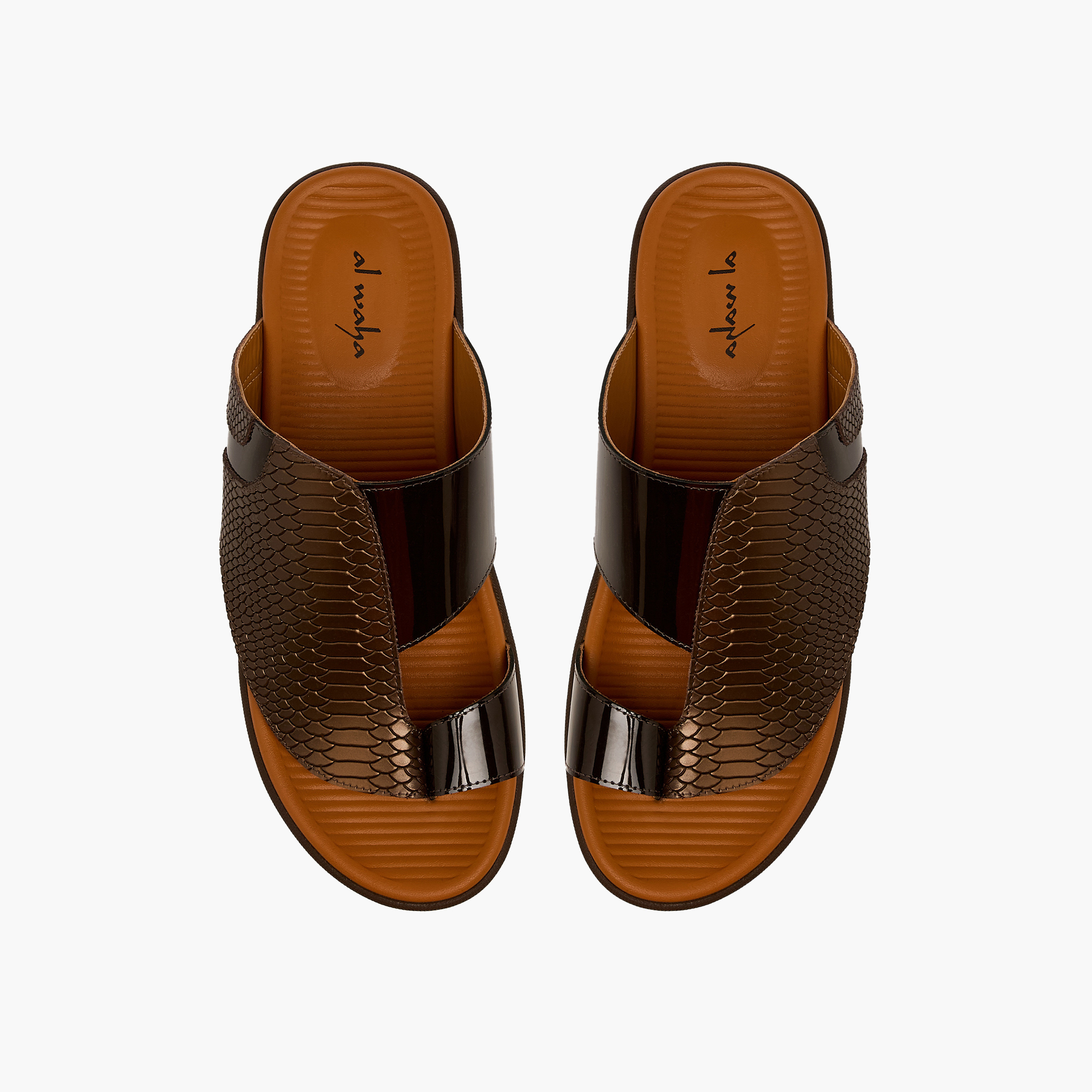 صندل عربي جلد بحلقة إصبع للرجال من الواحة-men-shoes-sandals-image-1