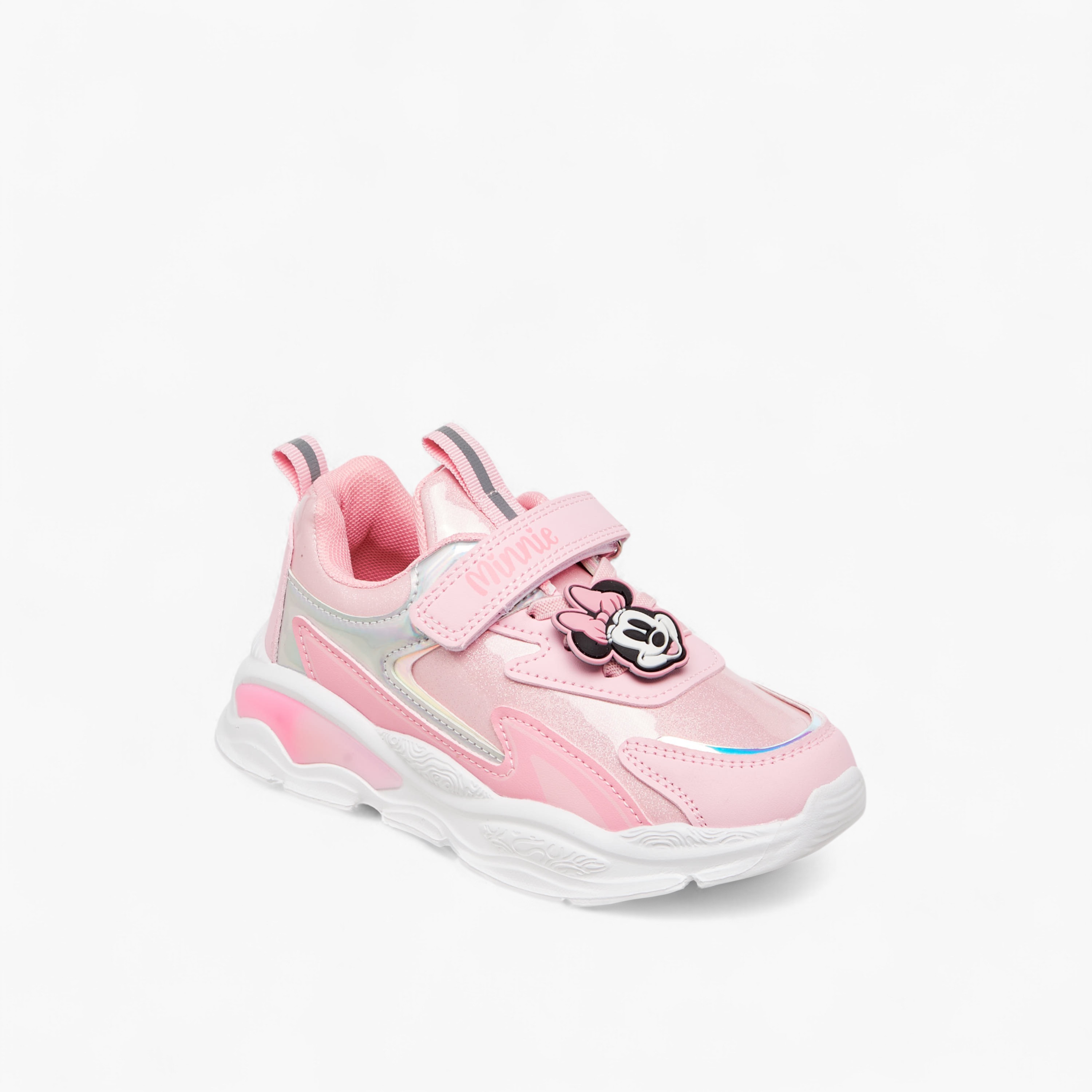 Disney Minnie Mouse Accent Light-Up Sneakers with Hook and Loop Closure-girls-shoes-sneakers-image-2