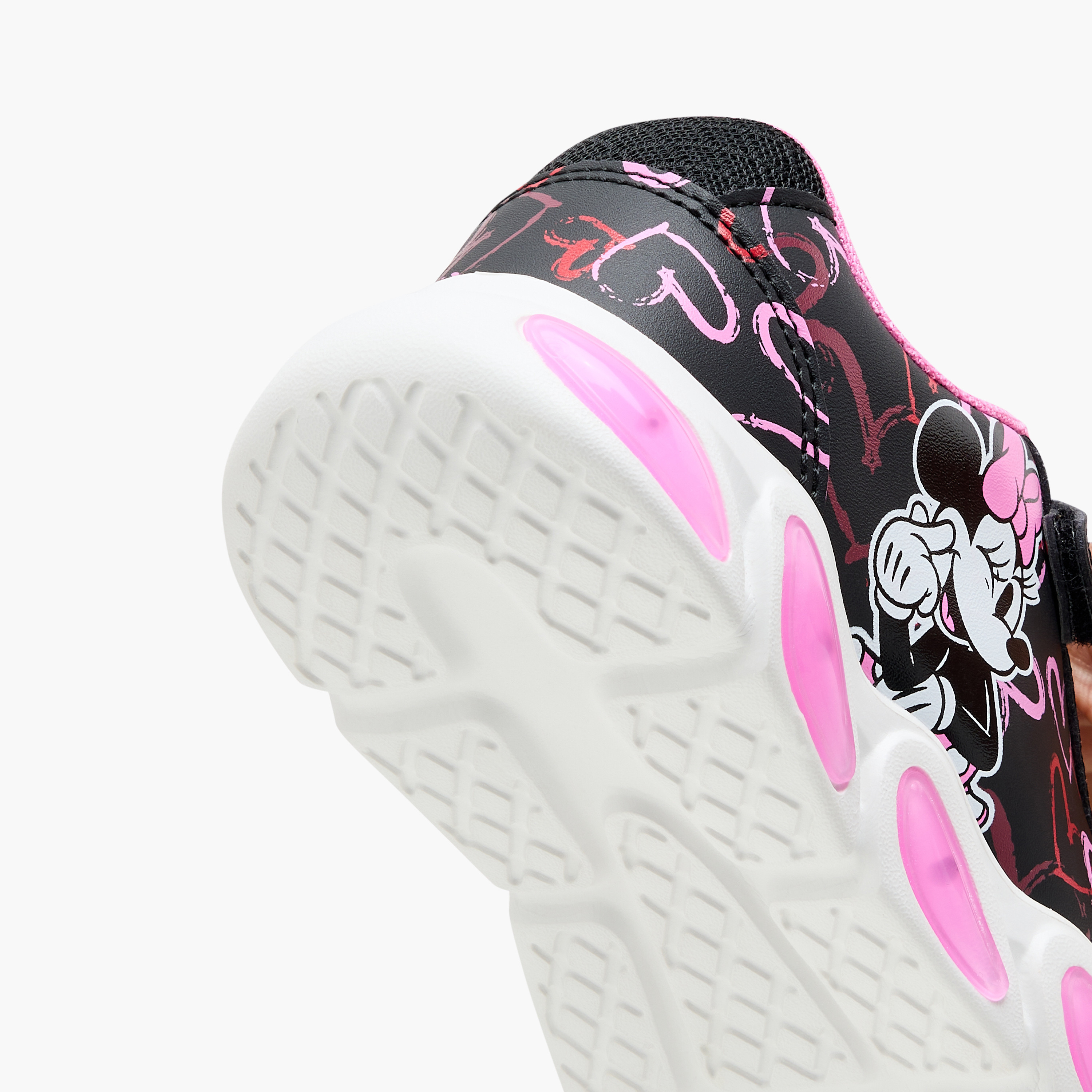 Disney Miney Mouse Print Light-Up Sneakers with Hook and Loop Closure-girls-shoes-sneakers-image-6