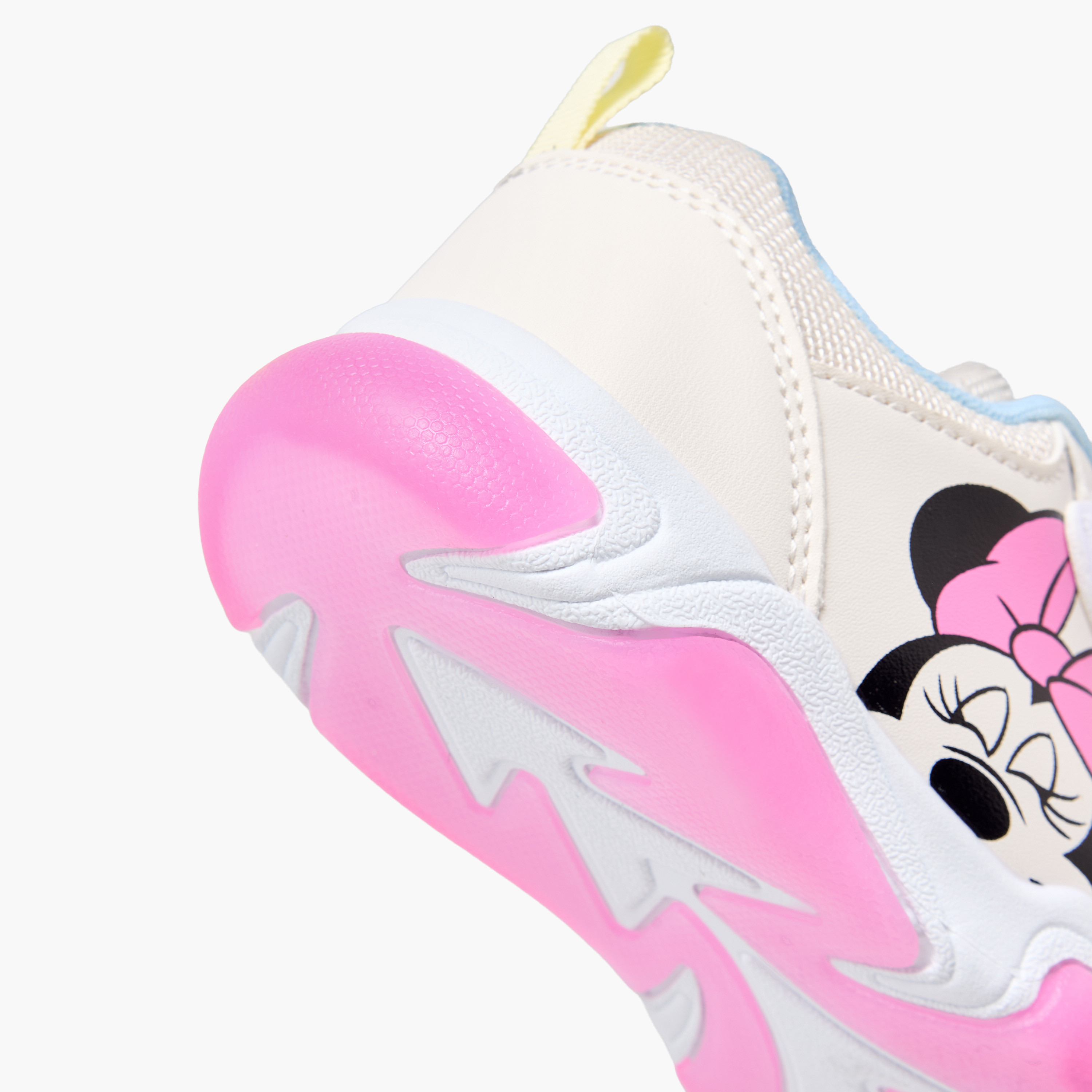 Disney Girls Minnie Mouse Print Light-Up Ankle Sneakers-girls-shoes-sneakers-image-7